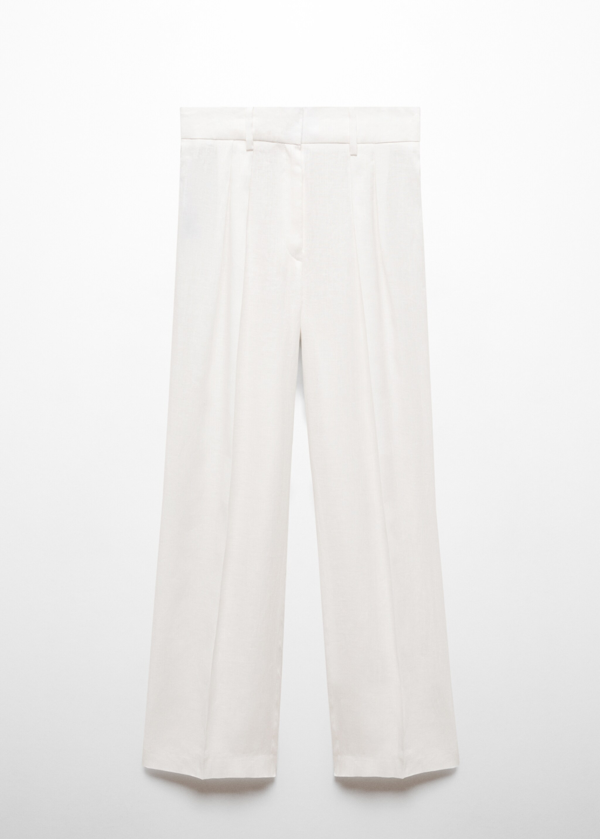 100% linen wideleg trousers - Article without model