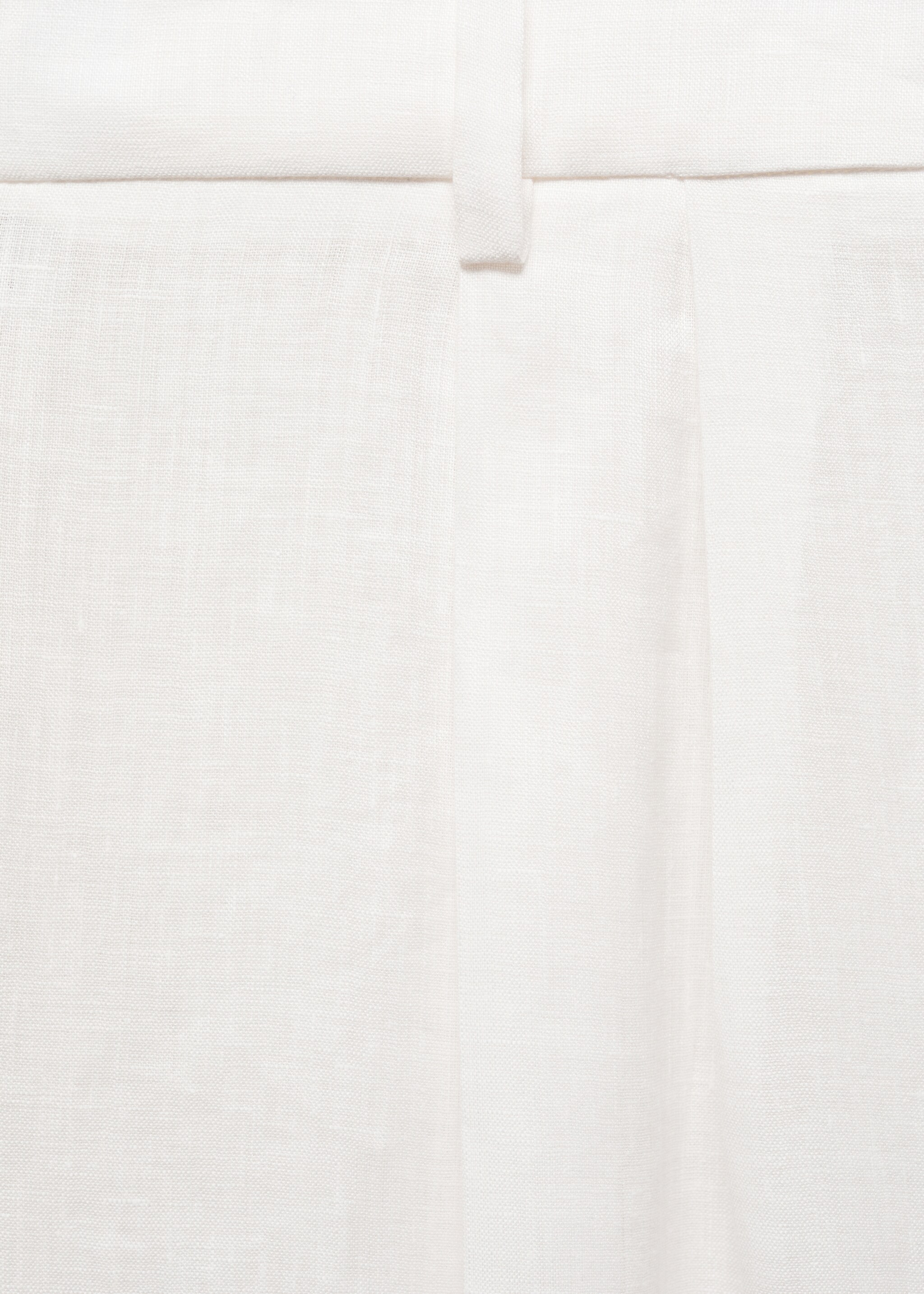 100% linen wideleg trousers - Details of the article 8