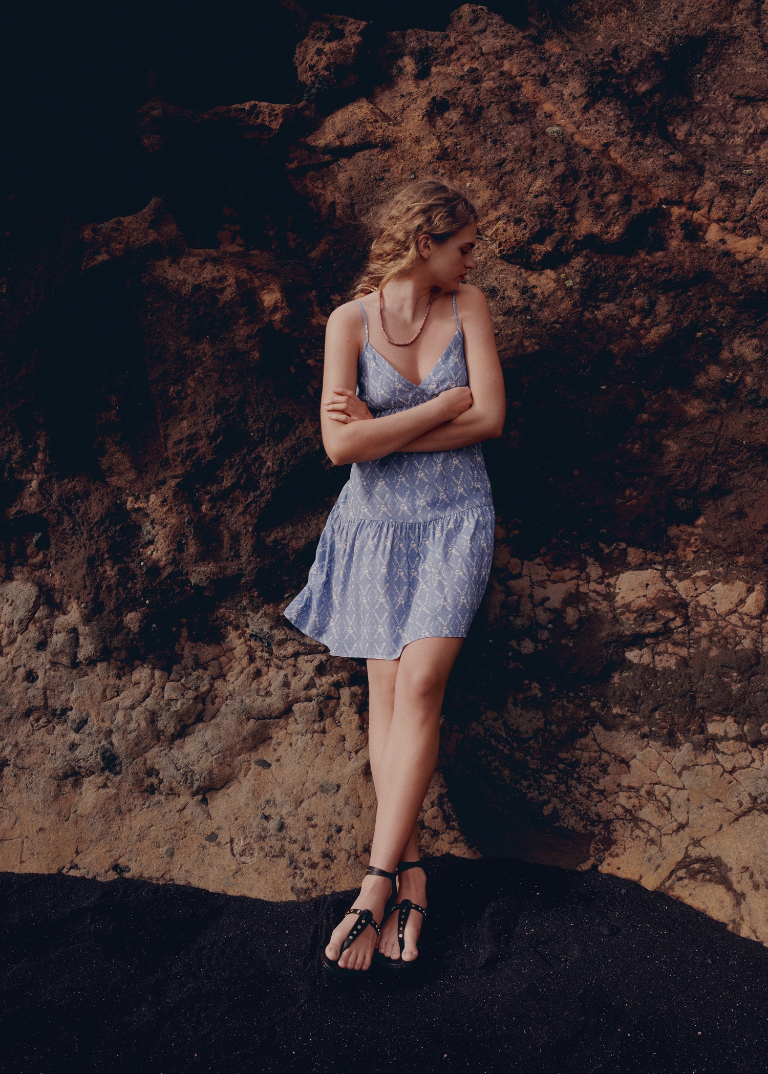 Robe imprimée à volants Fille Teen MANGO OUTLET Suisse