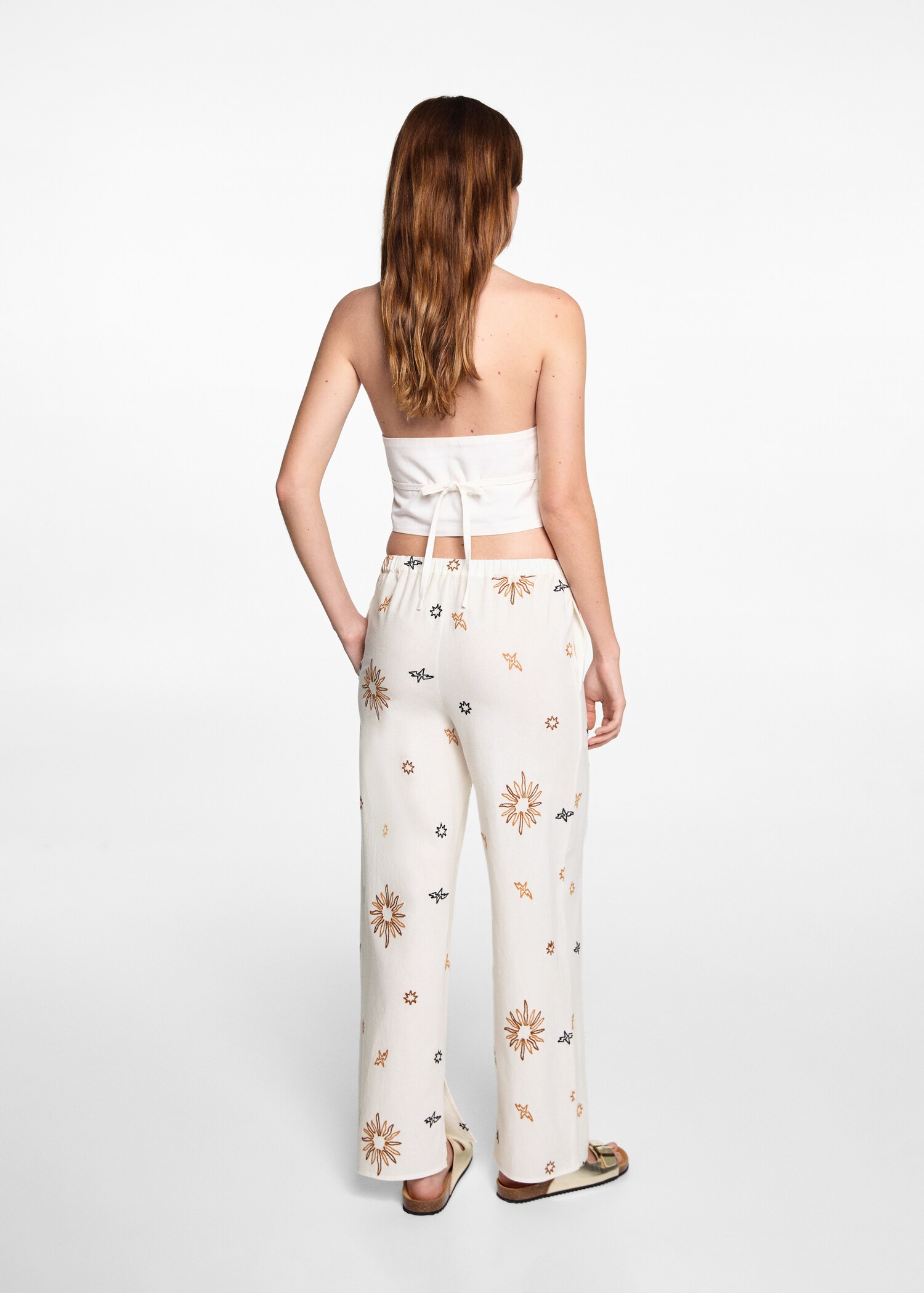 Sun-print trousers - Reverse of the article