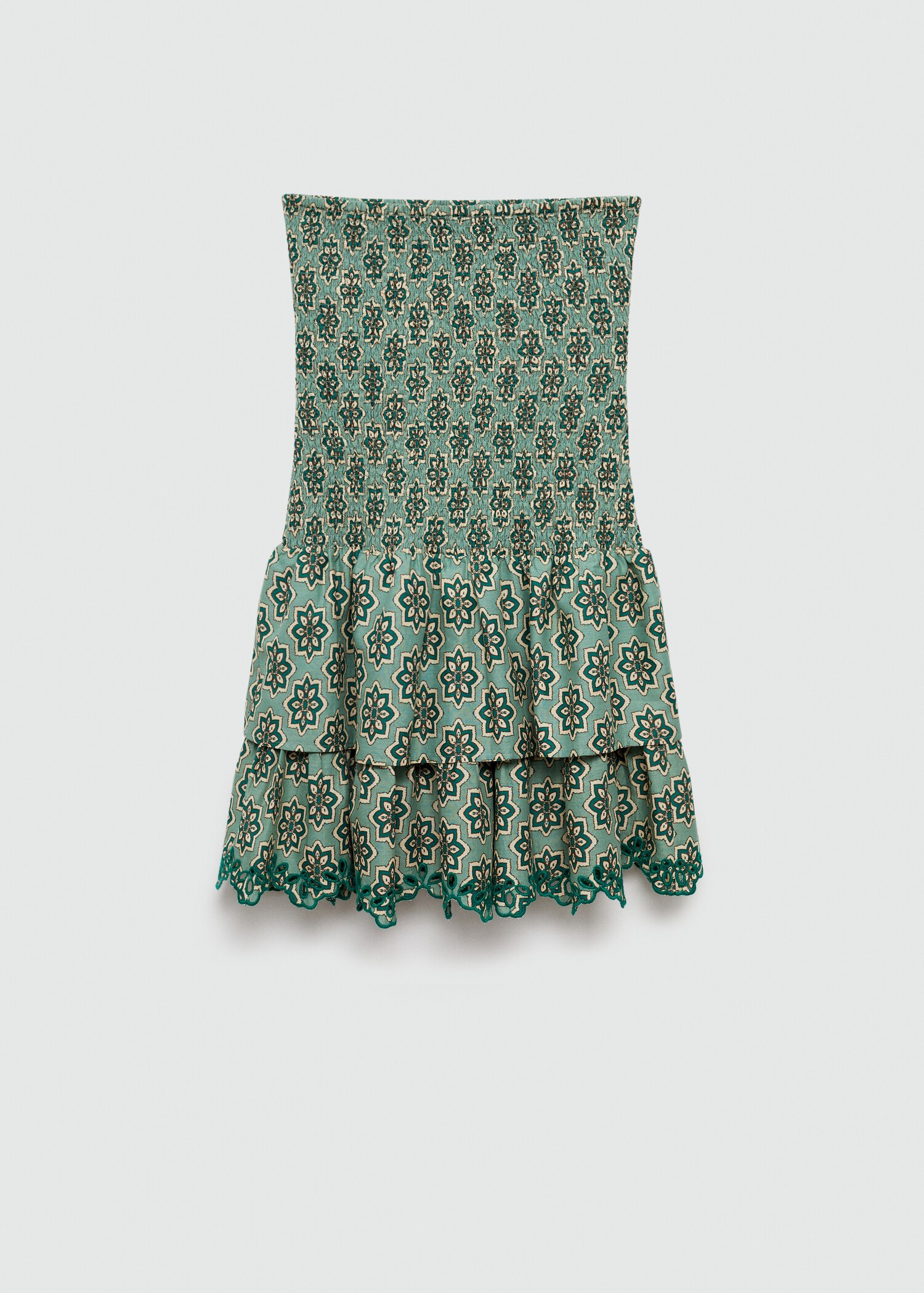 Ruffled printed dress - Article without model