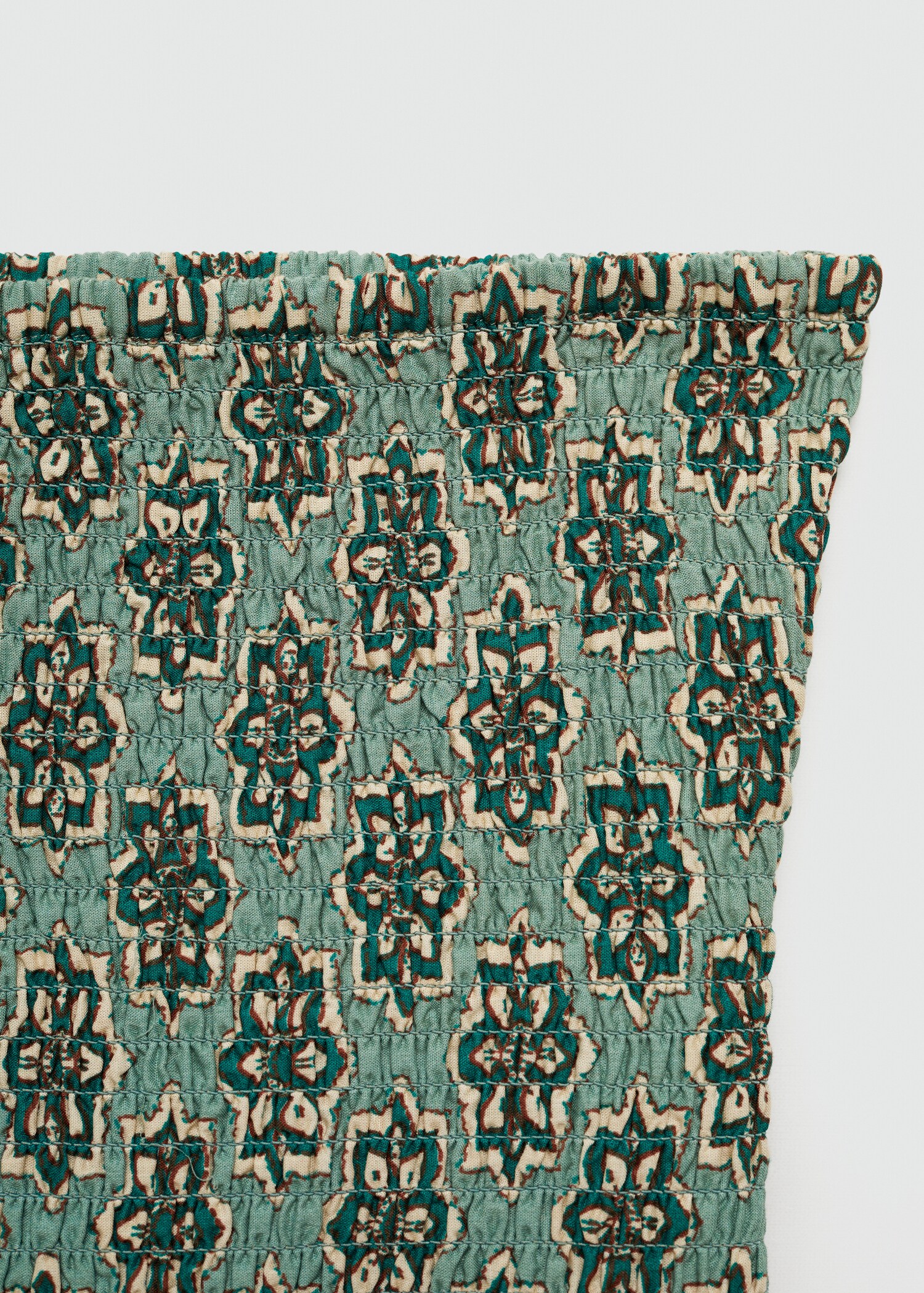 Ruffled printed dress - Details of the article 0