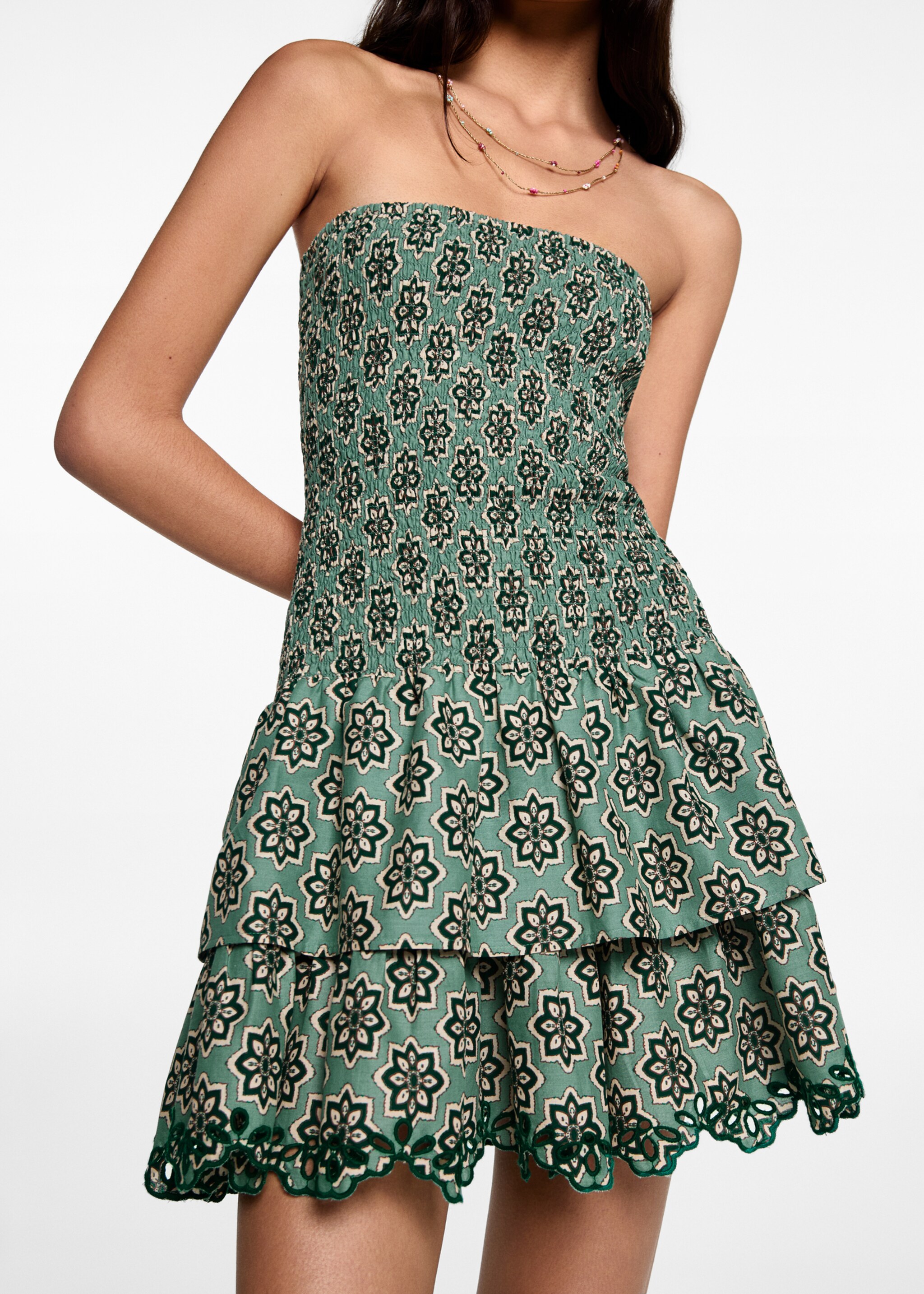 Ruffled printed dress - Details of the article 6