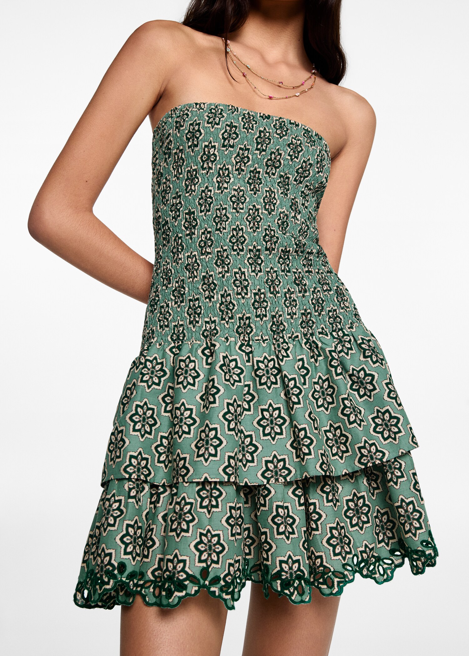 Ruffled printed dress - Details of the article 6