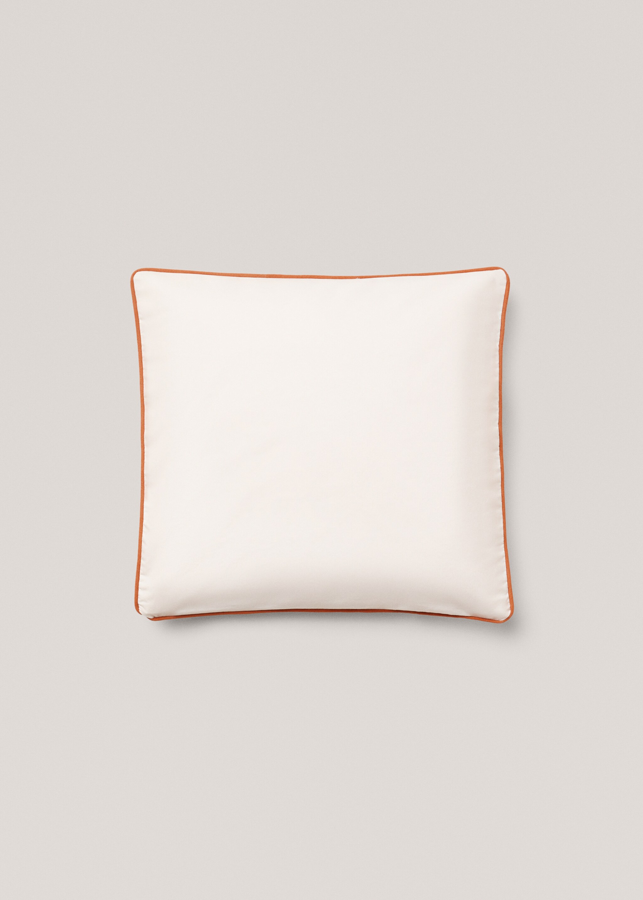 Housse de coussin liseré résistante à l’eau 50x50 cm - Article sans modèle, Blanc. Ref: 67038637-00.