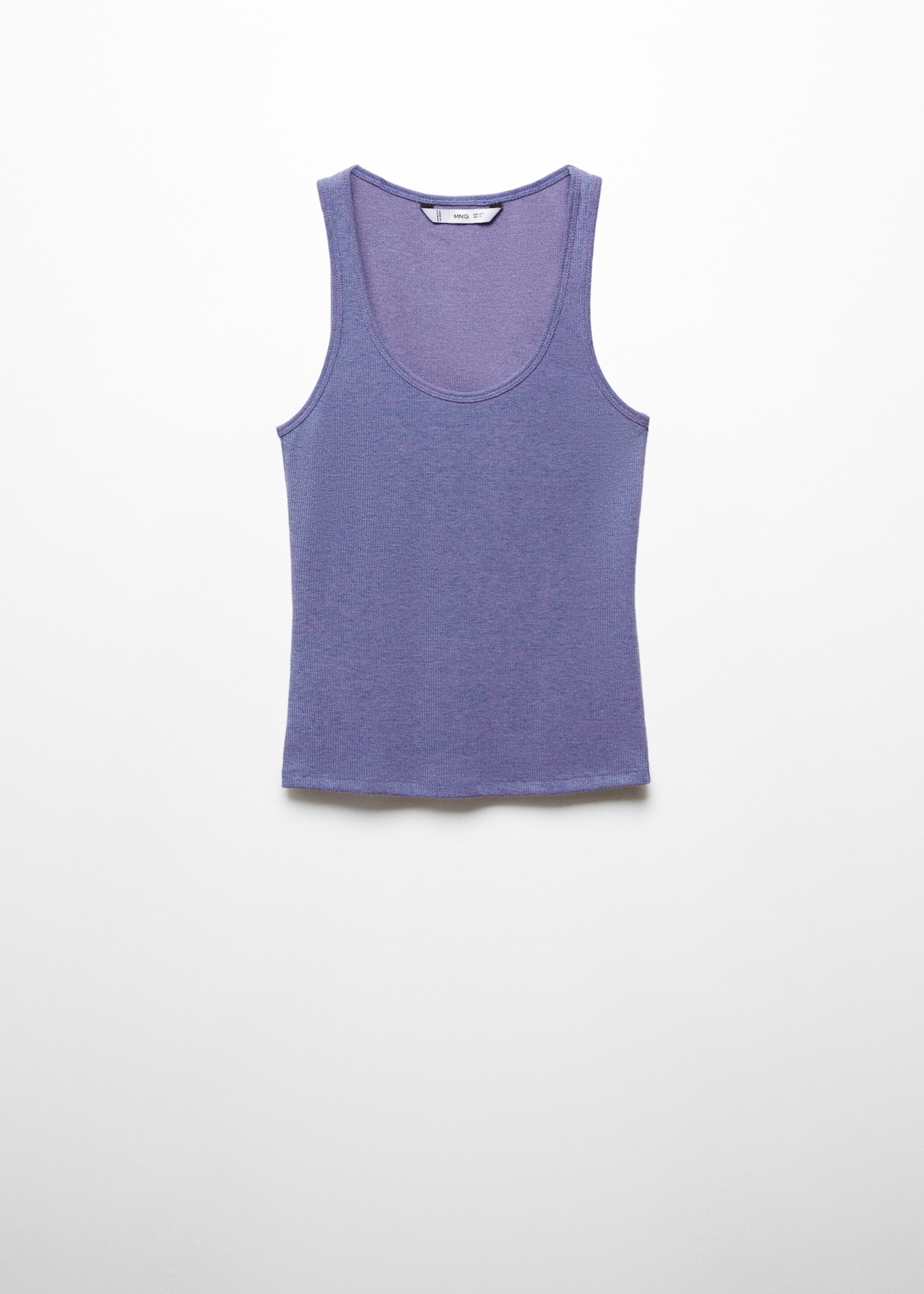 Strick-Top mit Lurex - Artikel ohne Model, Blau. Ref: 67038648-00.