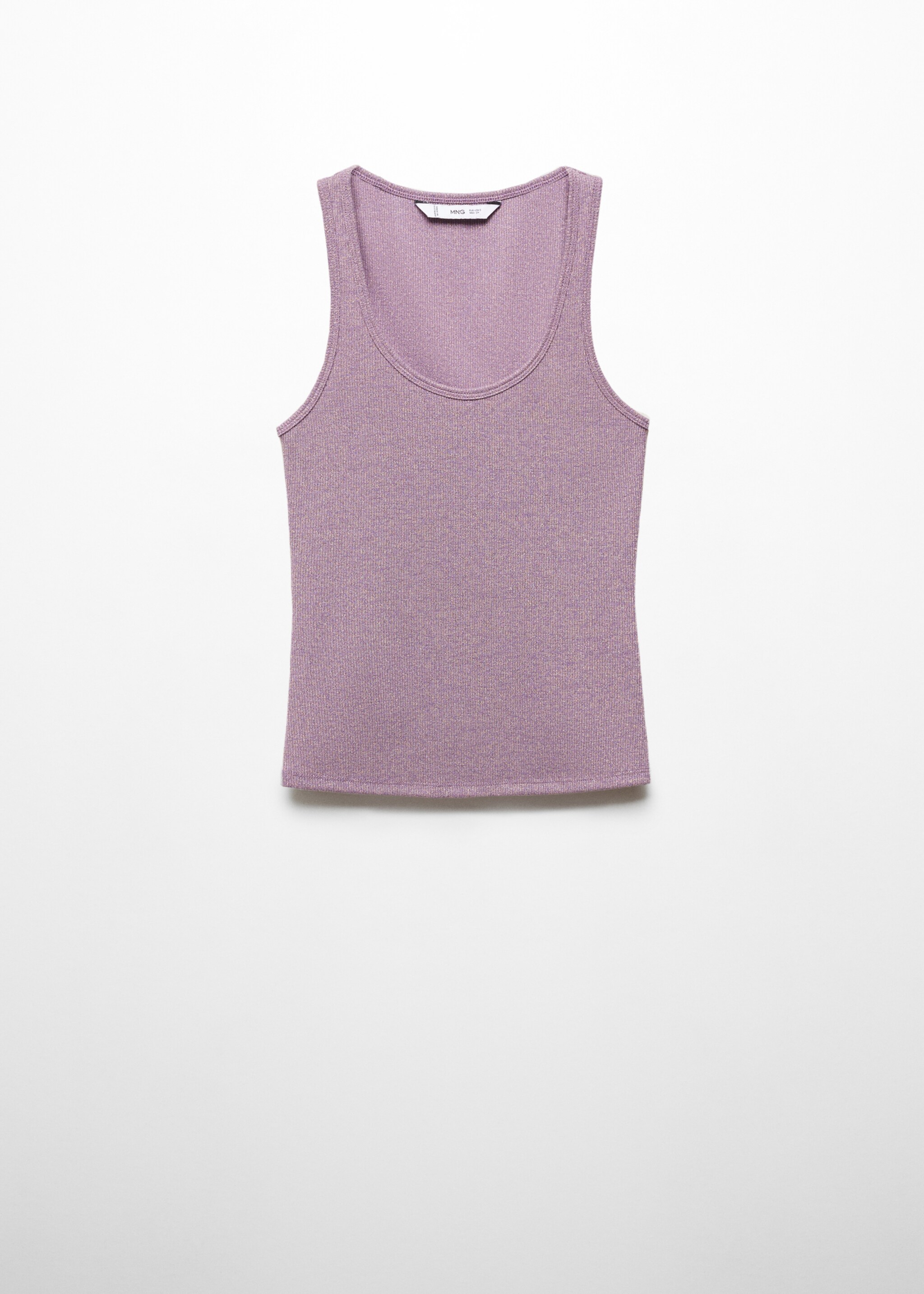 Lurex knitted top - Article without model, Lilac. Ref: 67038648-00.