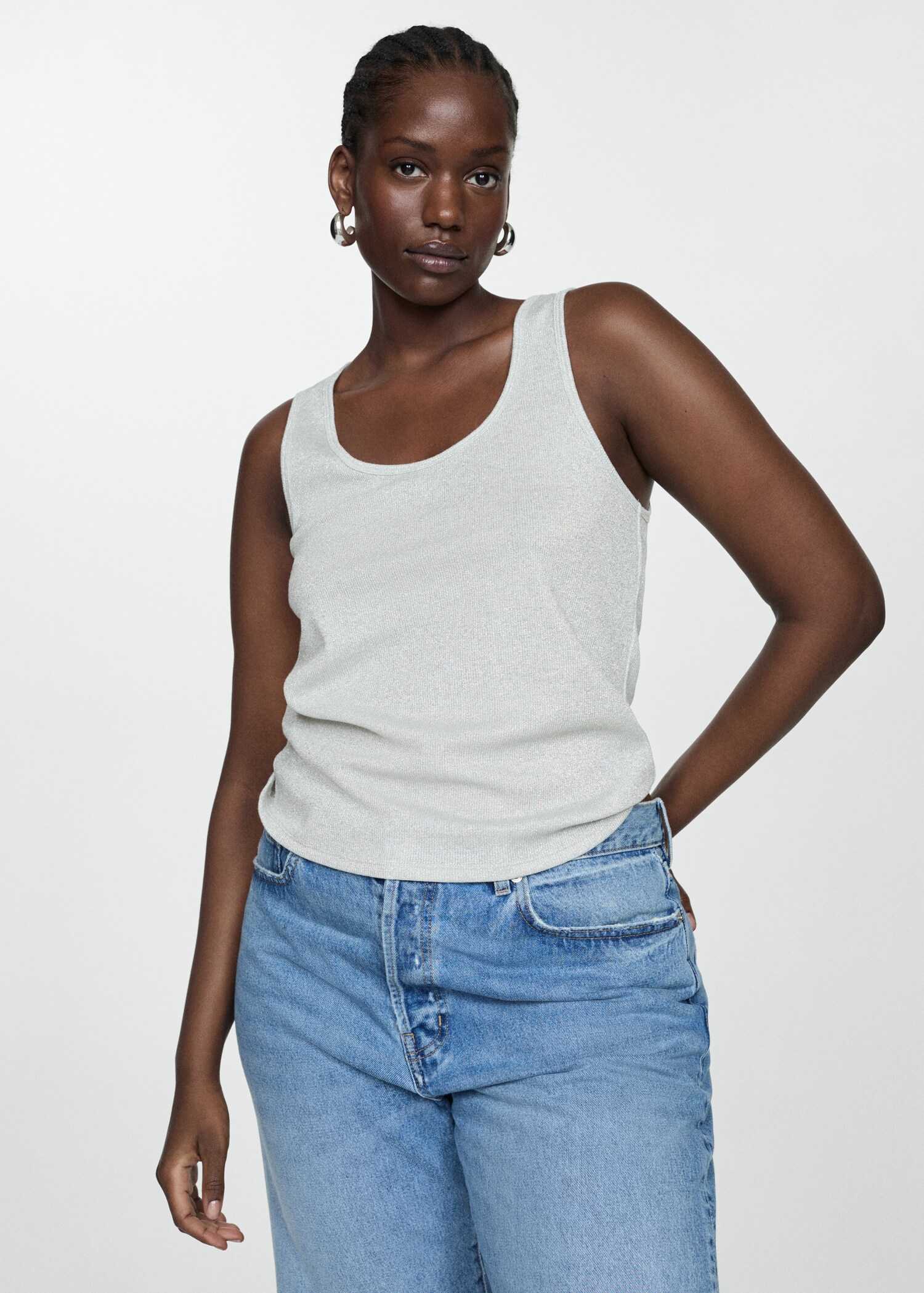 Strick-Top mit Lurex - Detail des Artikels 5