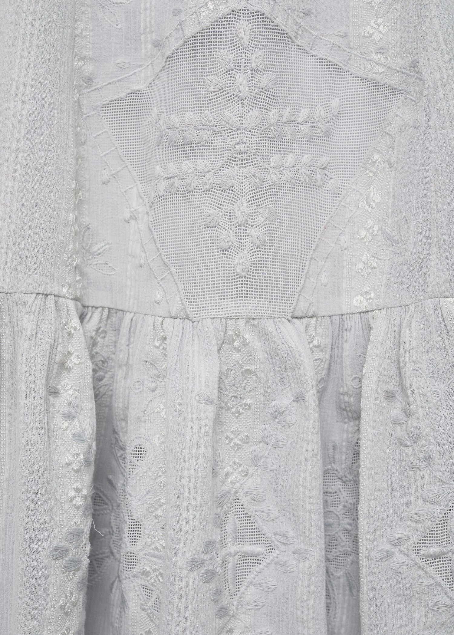Embroidered dress with tassel detail - Details of the article 8