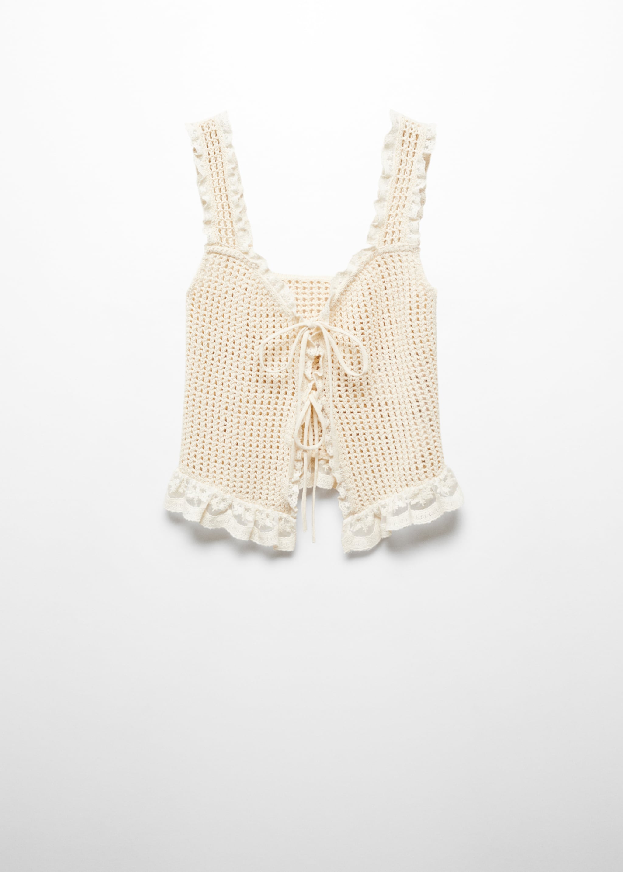 Openwork top with lace detail - Article without model