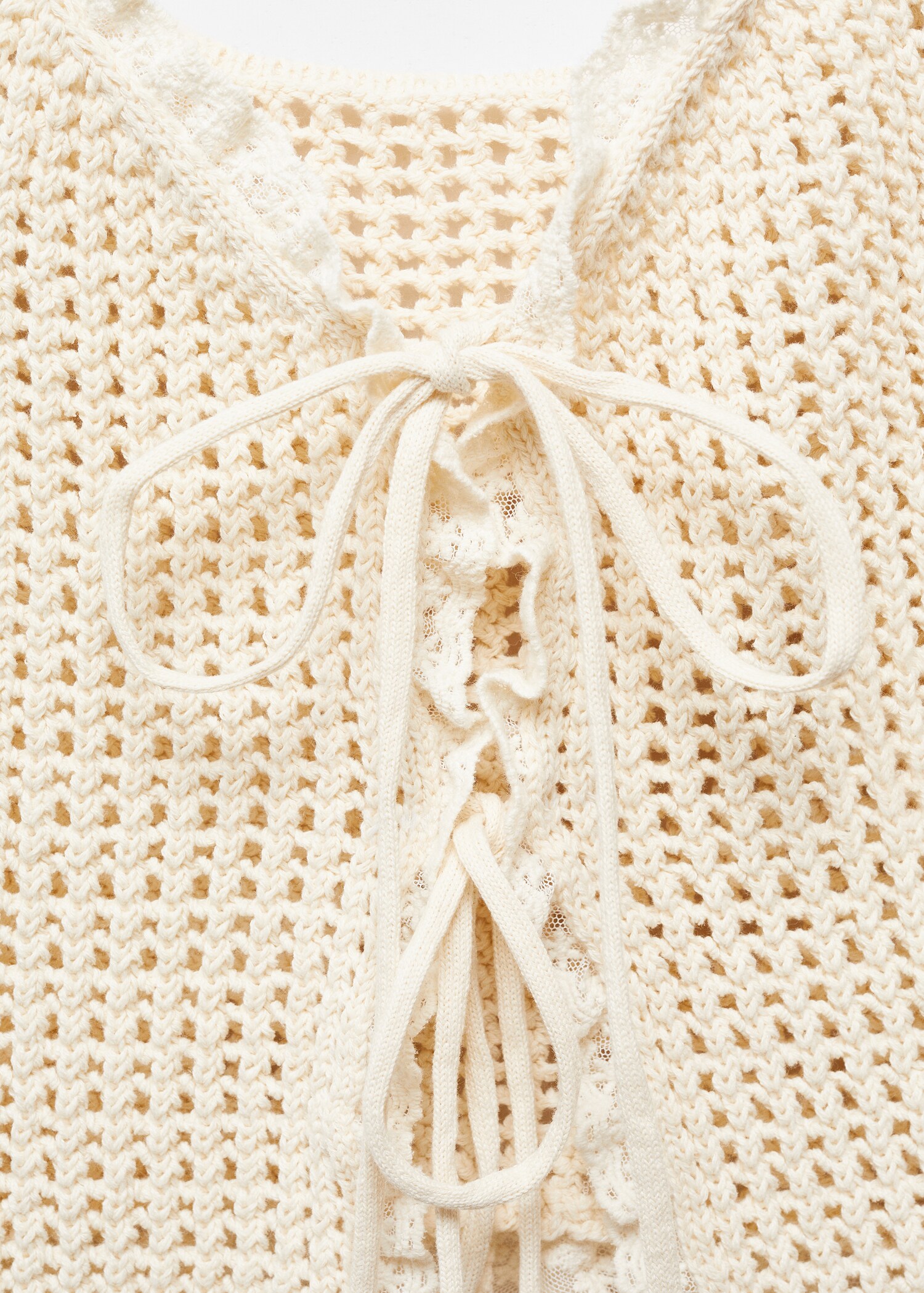Openwork top with lace detail - Details of the article 8