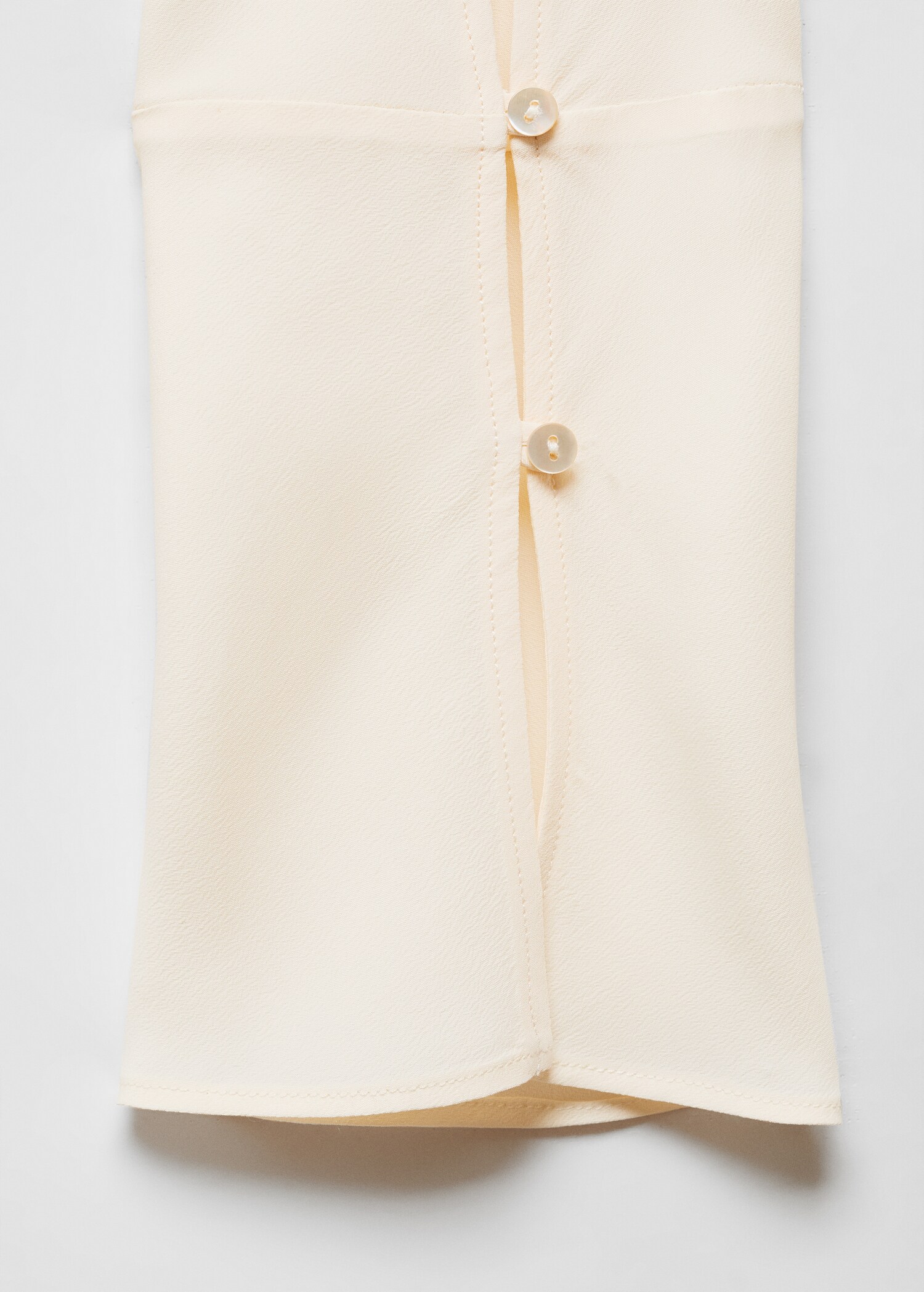Chemise boutons soie mélangée - Détail de l'article 0