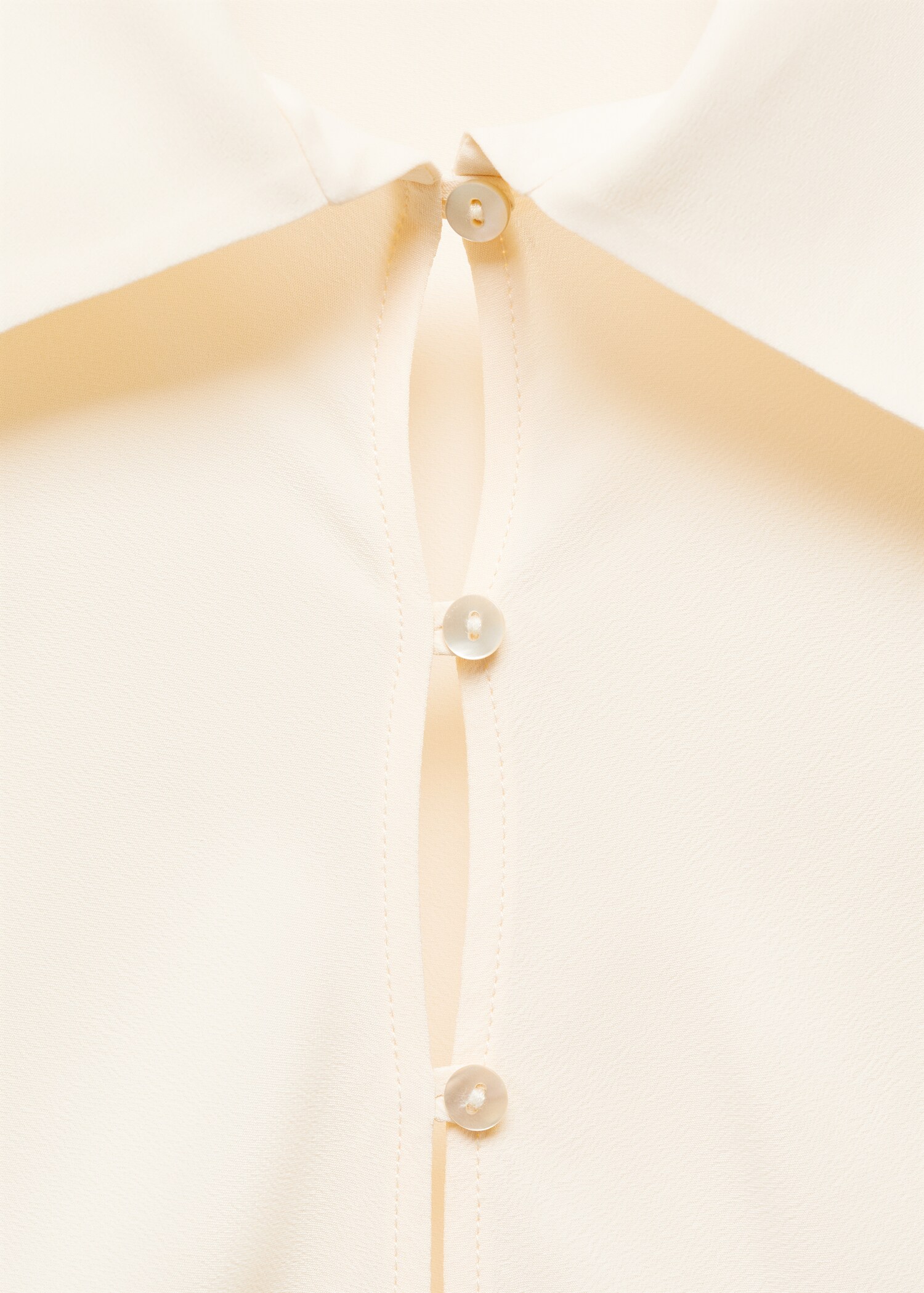 Chemise boutons soie mélangée - Détail de l'article 8