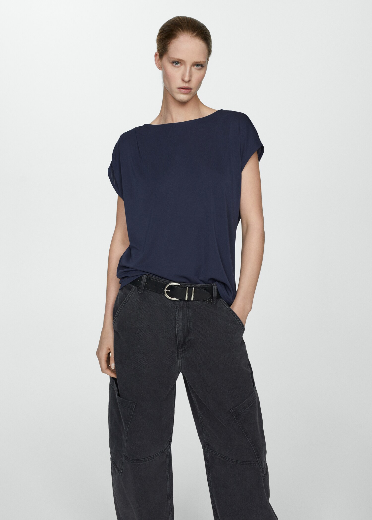 Oversized short-sleeved t-shirt - Medium plane