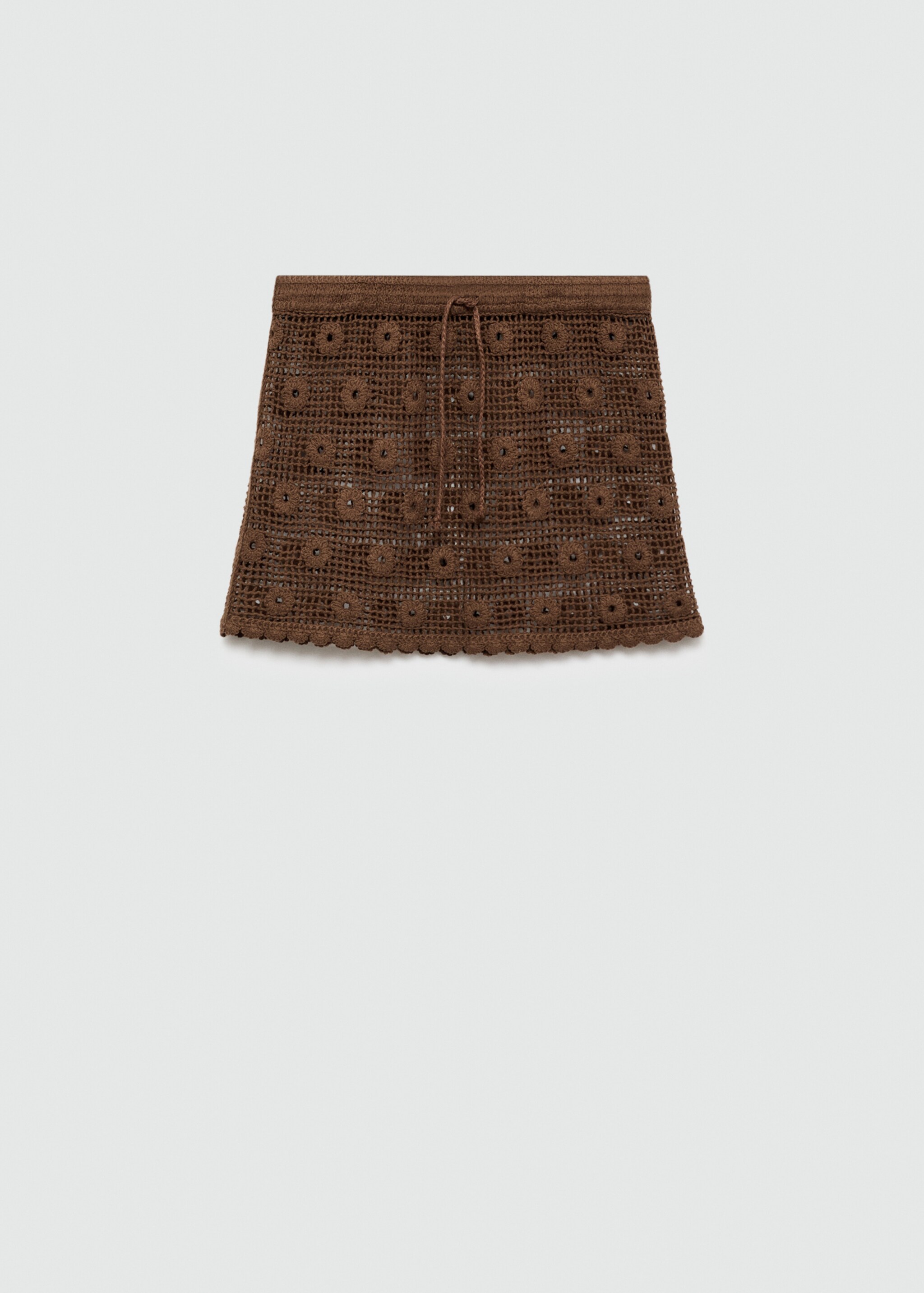 Crochet floral mini-skirt - Article without model