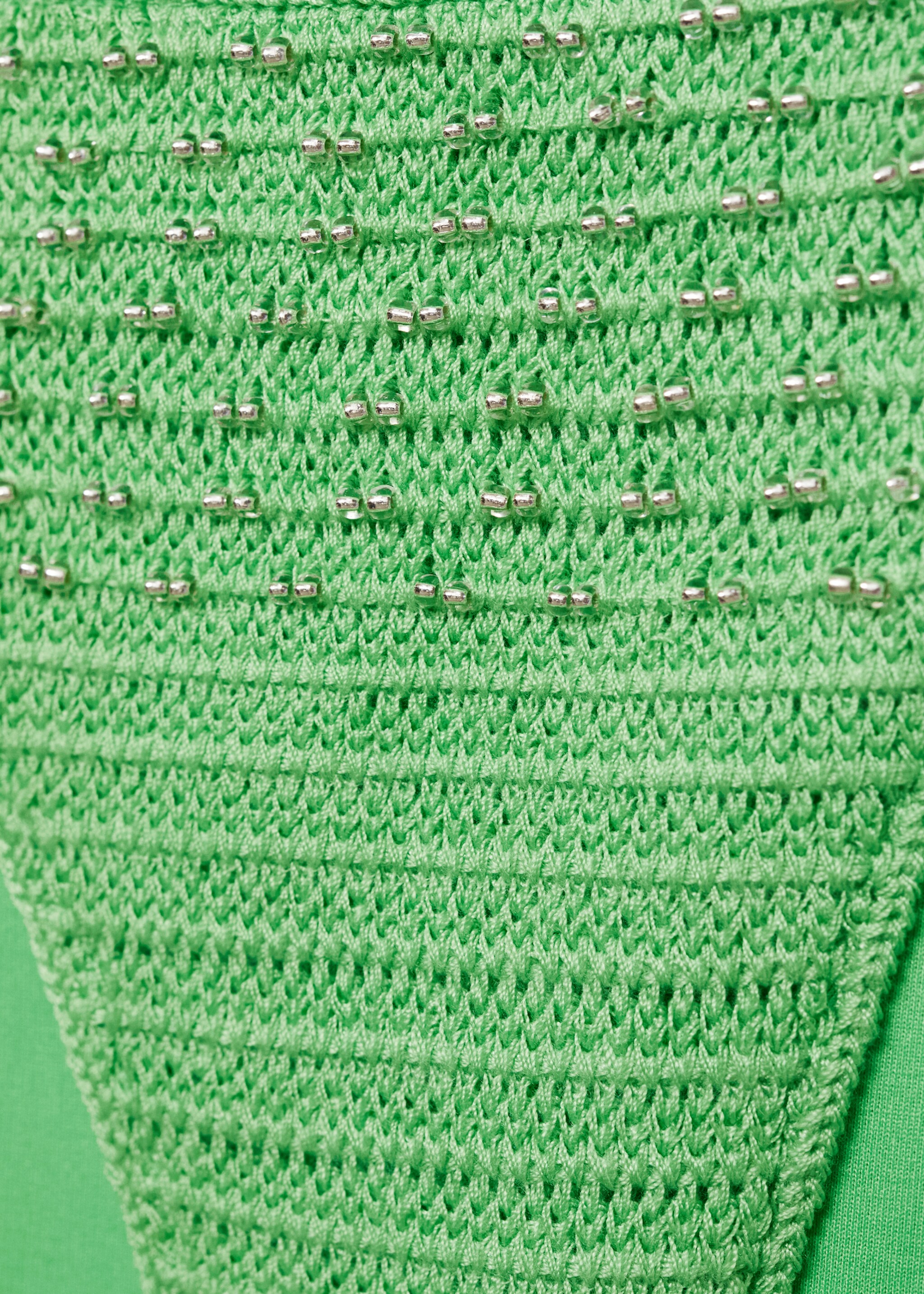 Perlenverzierter Bikini-Slip aus Häkelstoff - Detail des Artikels 0
