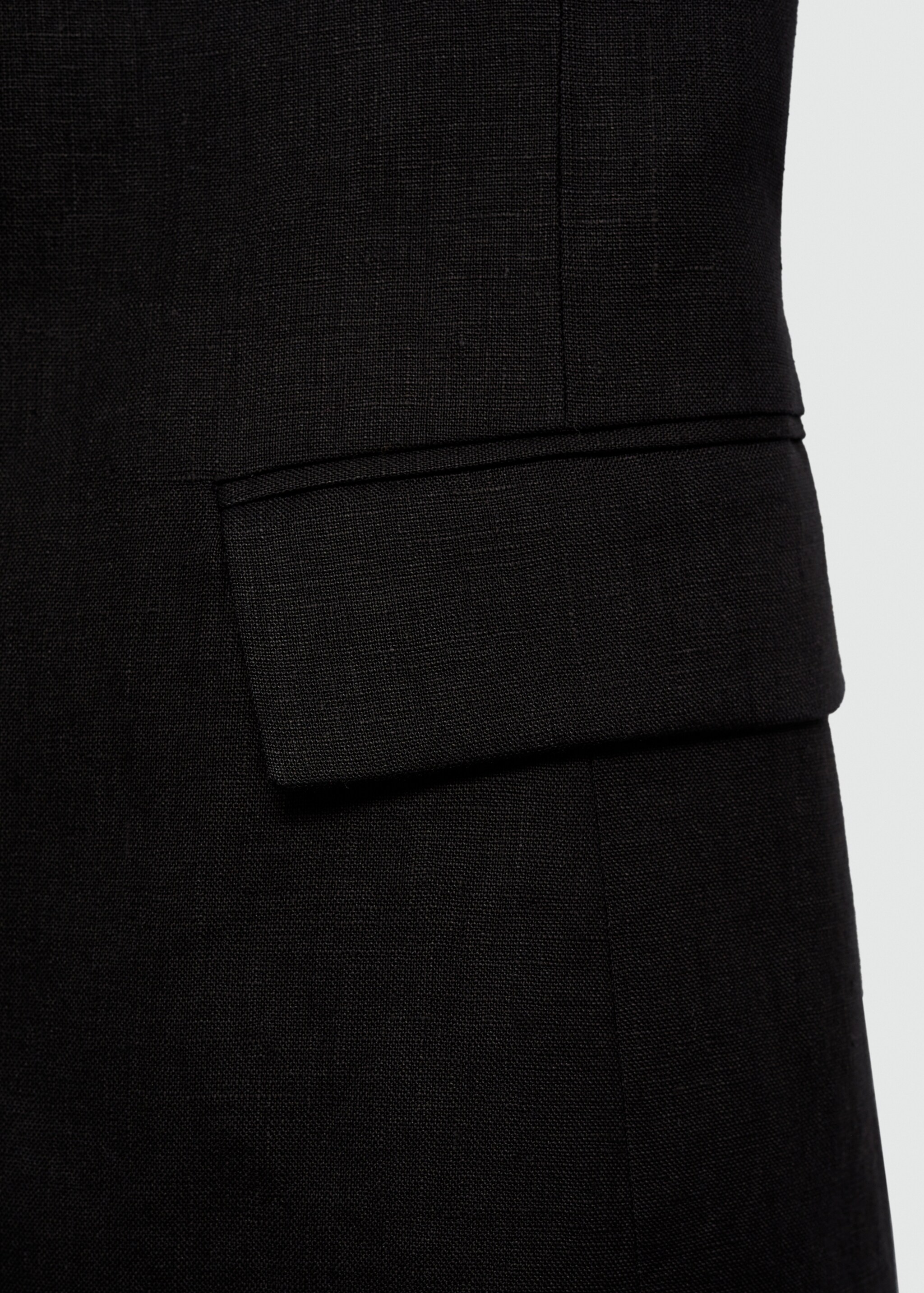 Halter neck linen waistcoat - Details of the article 0