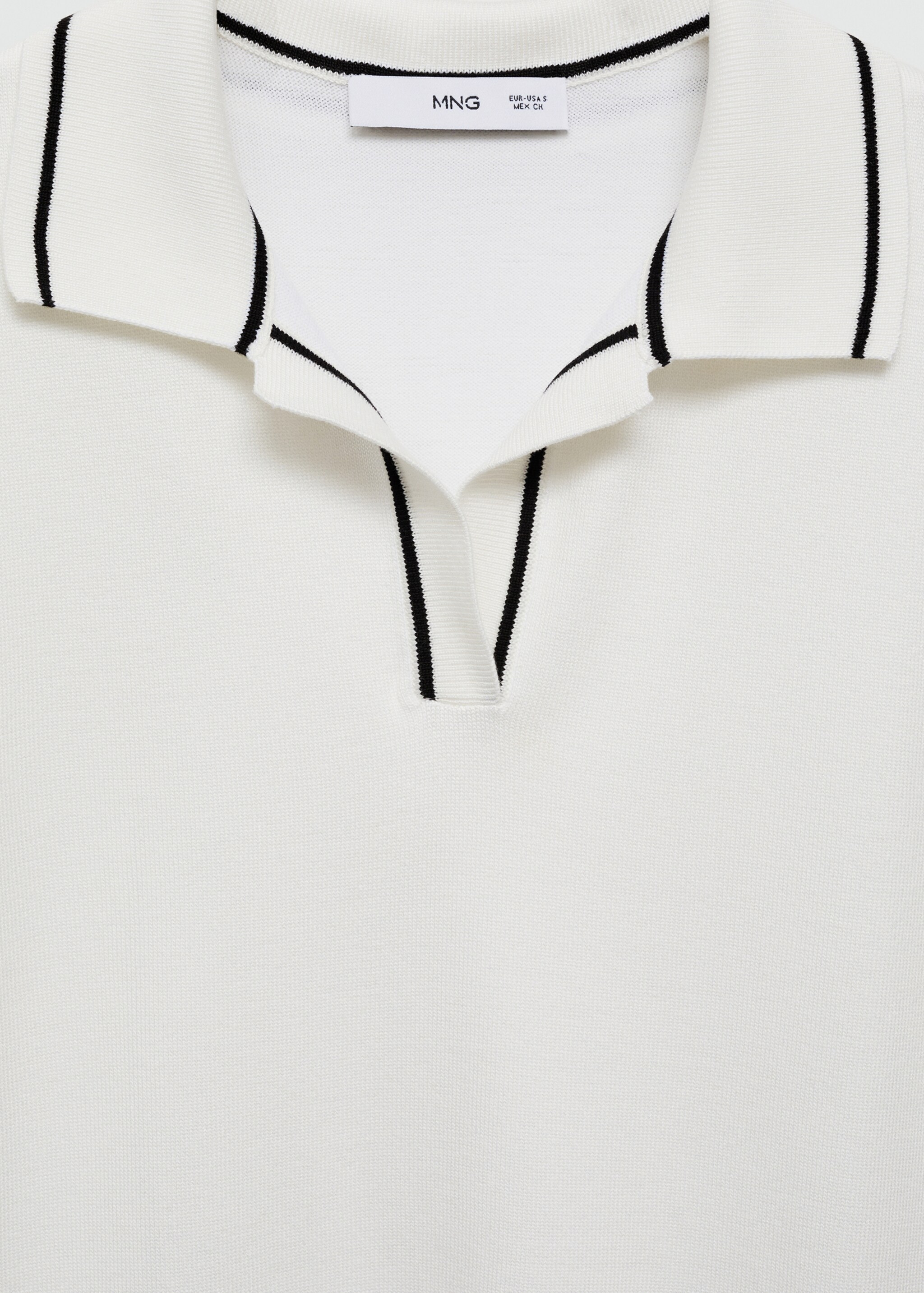 Polo-neck knitted top - Details of the article 8