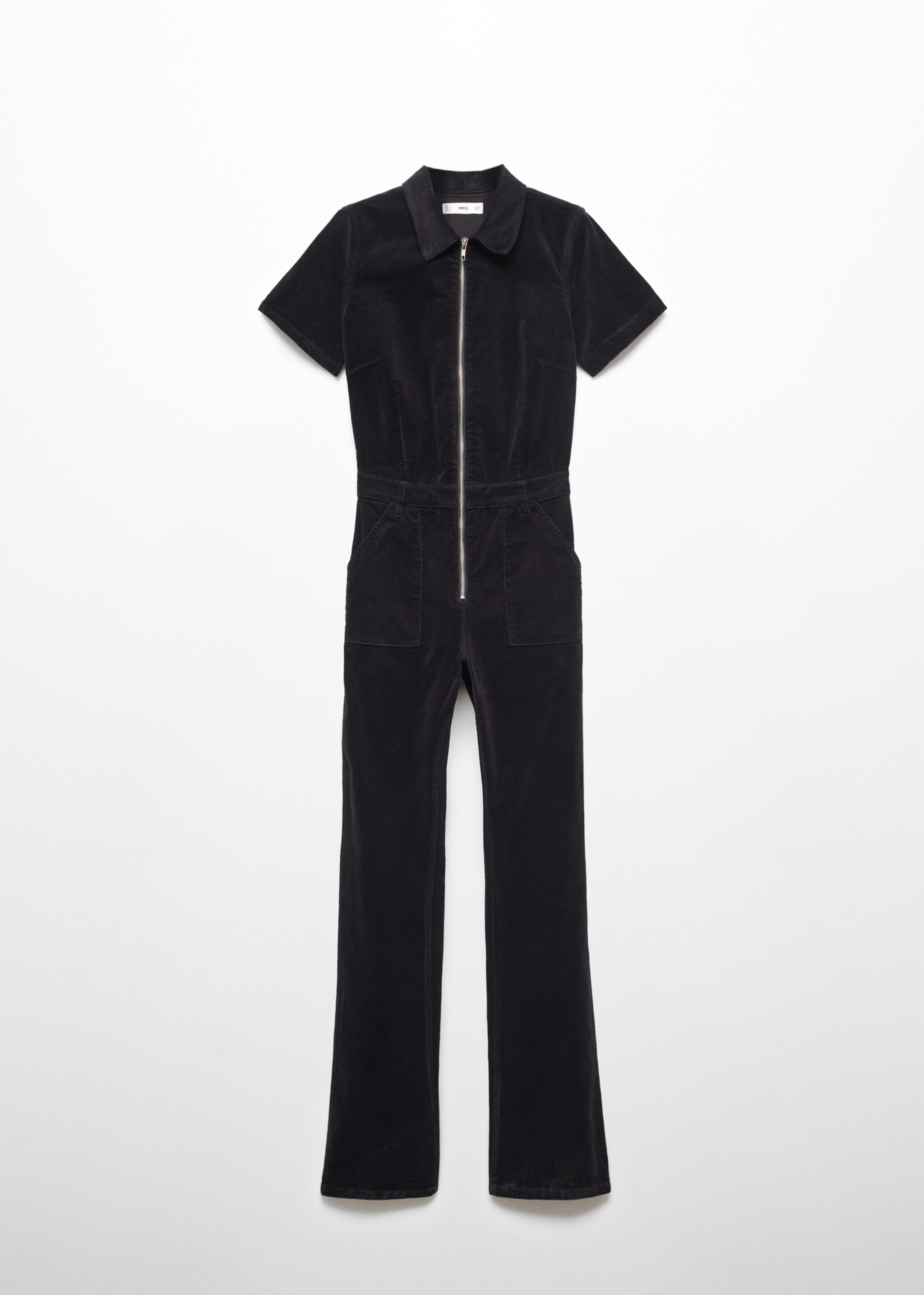 Corduroy jumpsuit with zip - Article without model