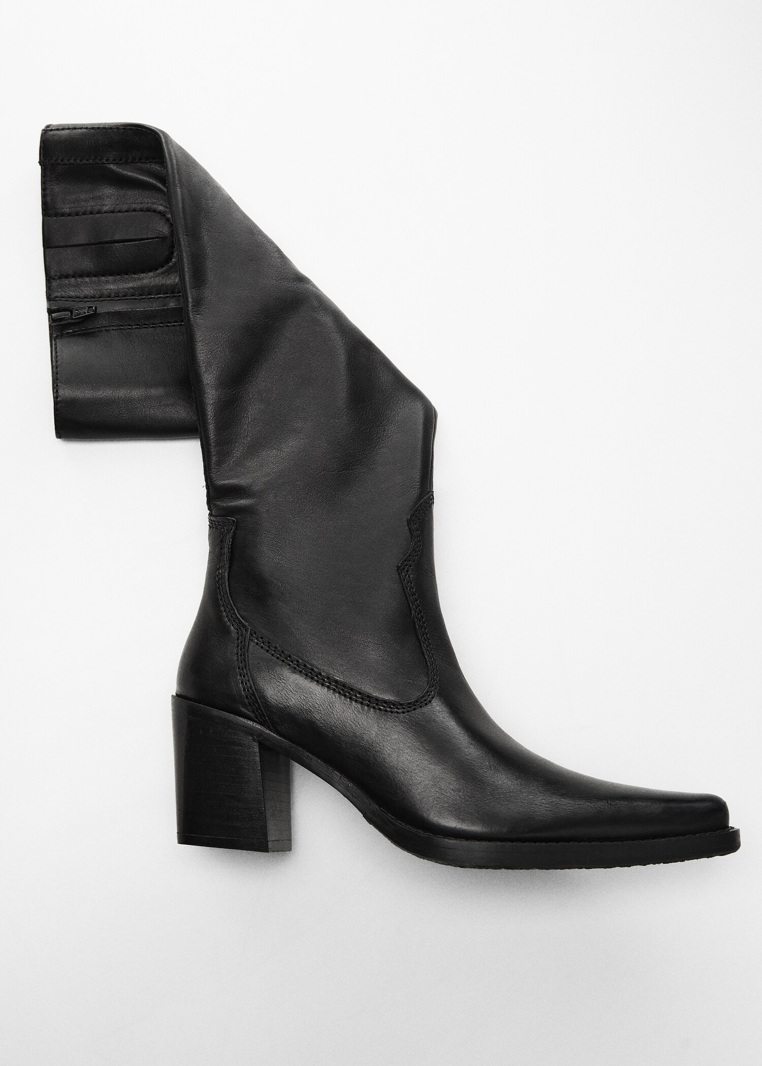 Hohe Lederstiefel mit Absatz - Detail des Artikels 5