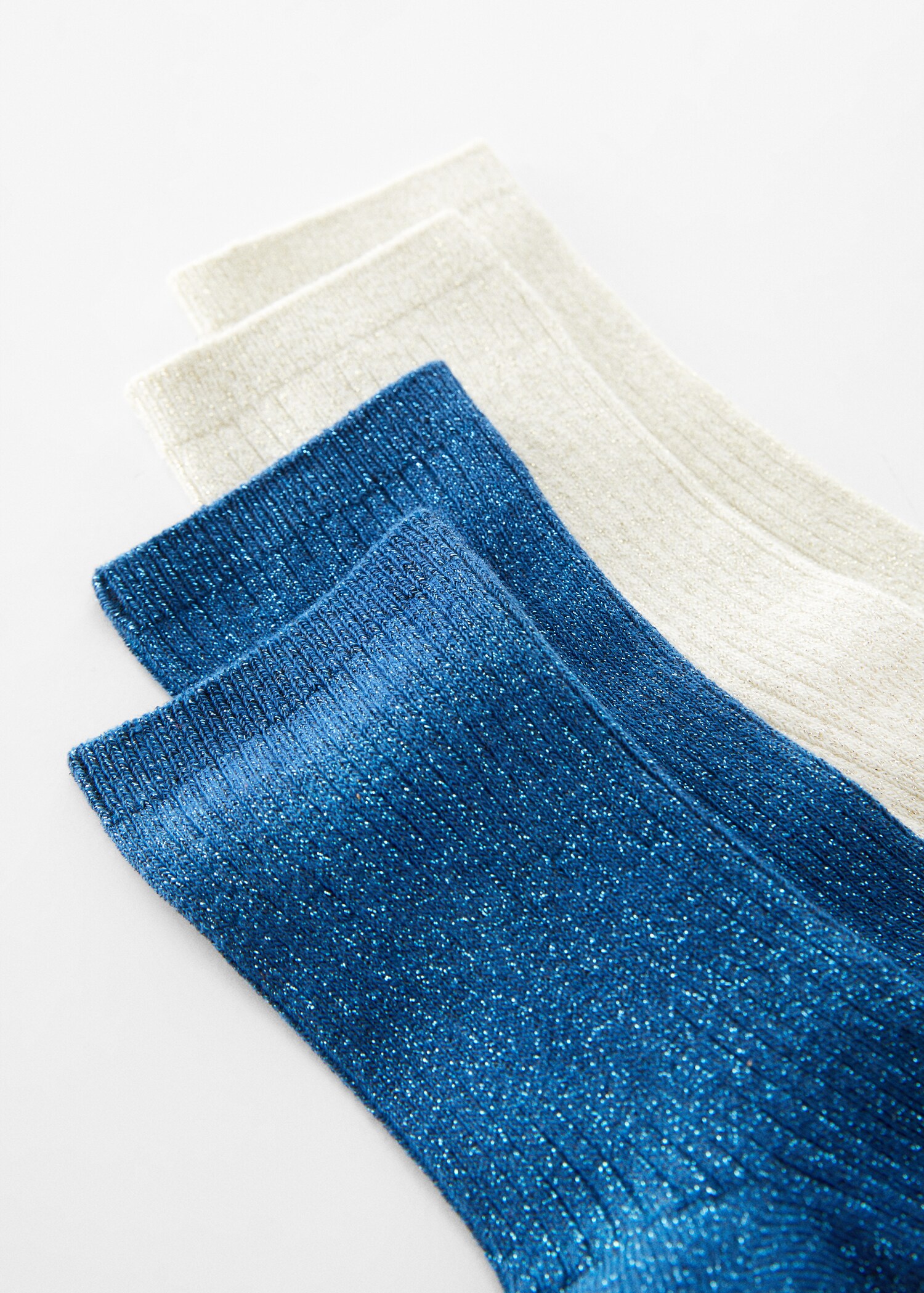 2 pack lurex socks - Medium plane