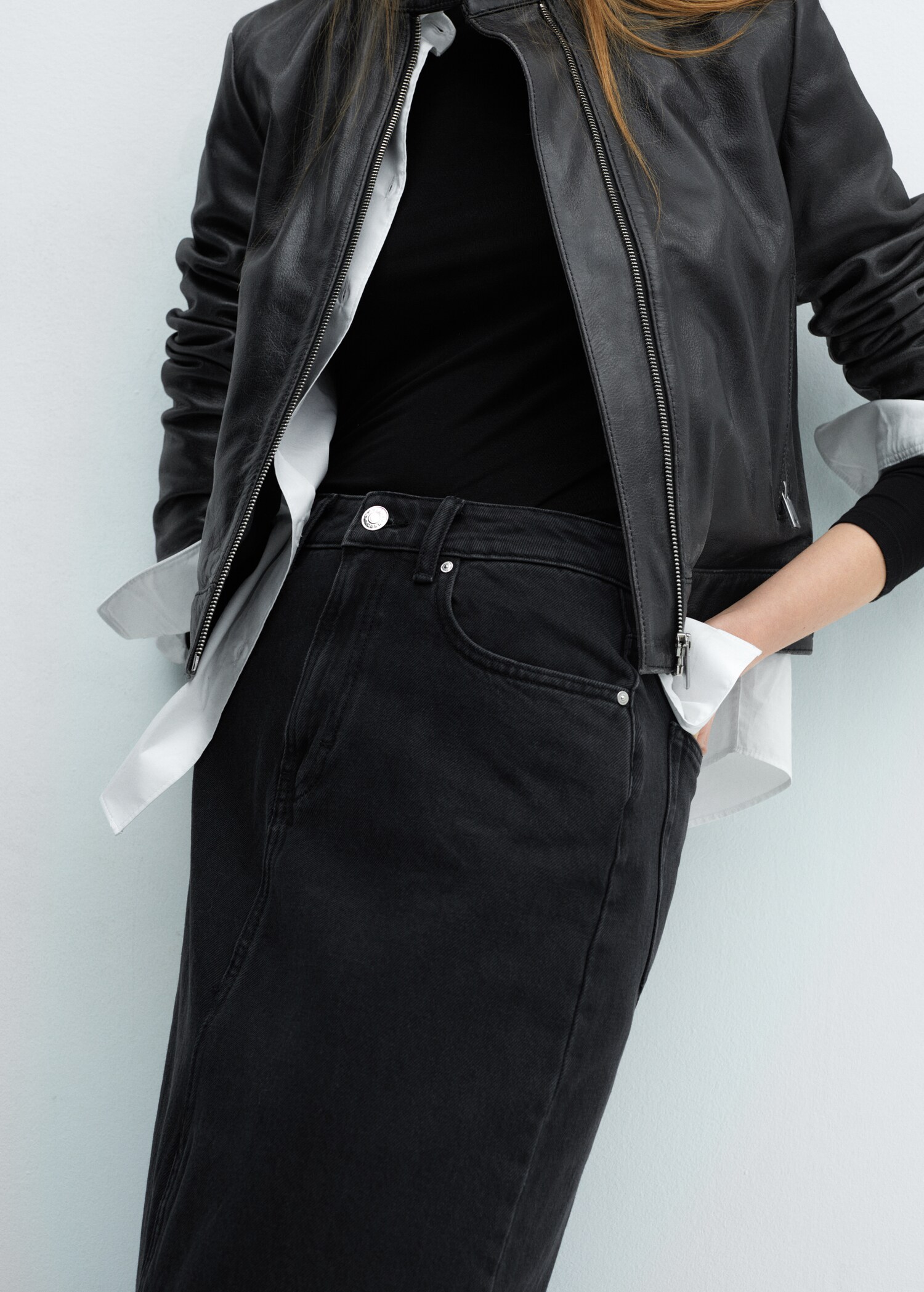 Jeansrock mit Schlitz - Detail des Artikels 6