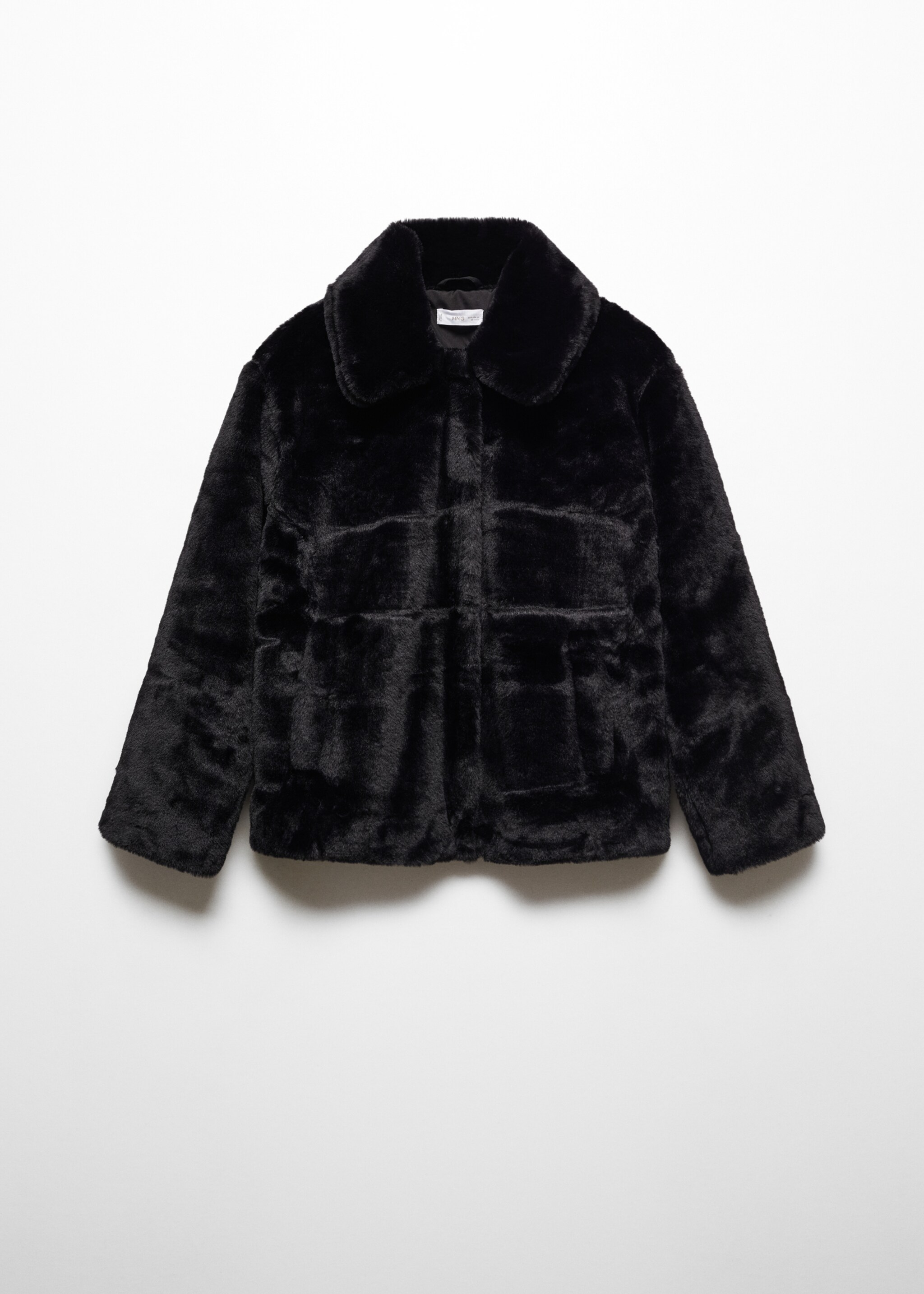 Manteau en imitation fourrure à revers - Article sans modèle