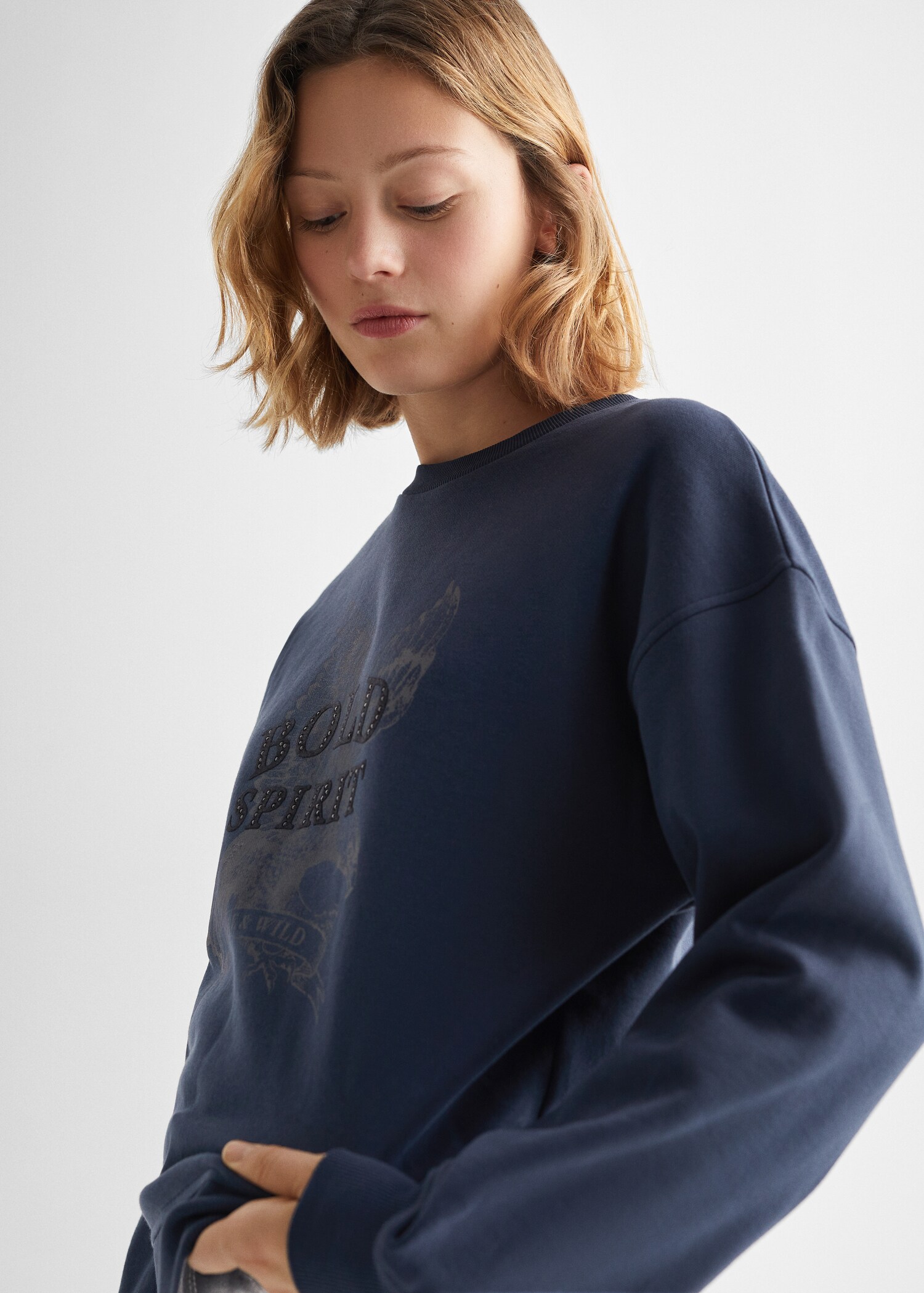 Sudadera mensaje estampado - Detalle del artículo 1