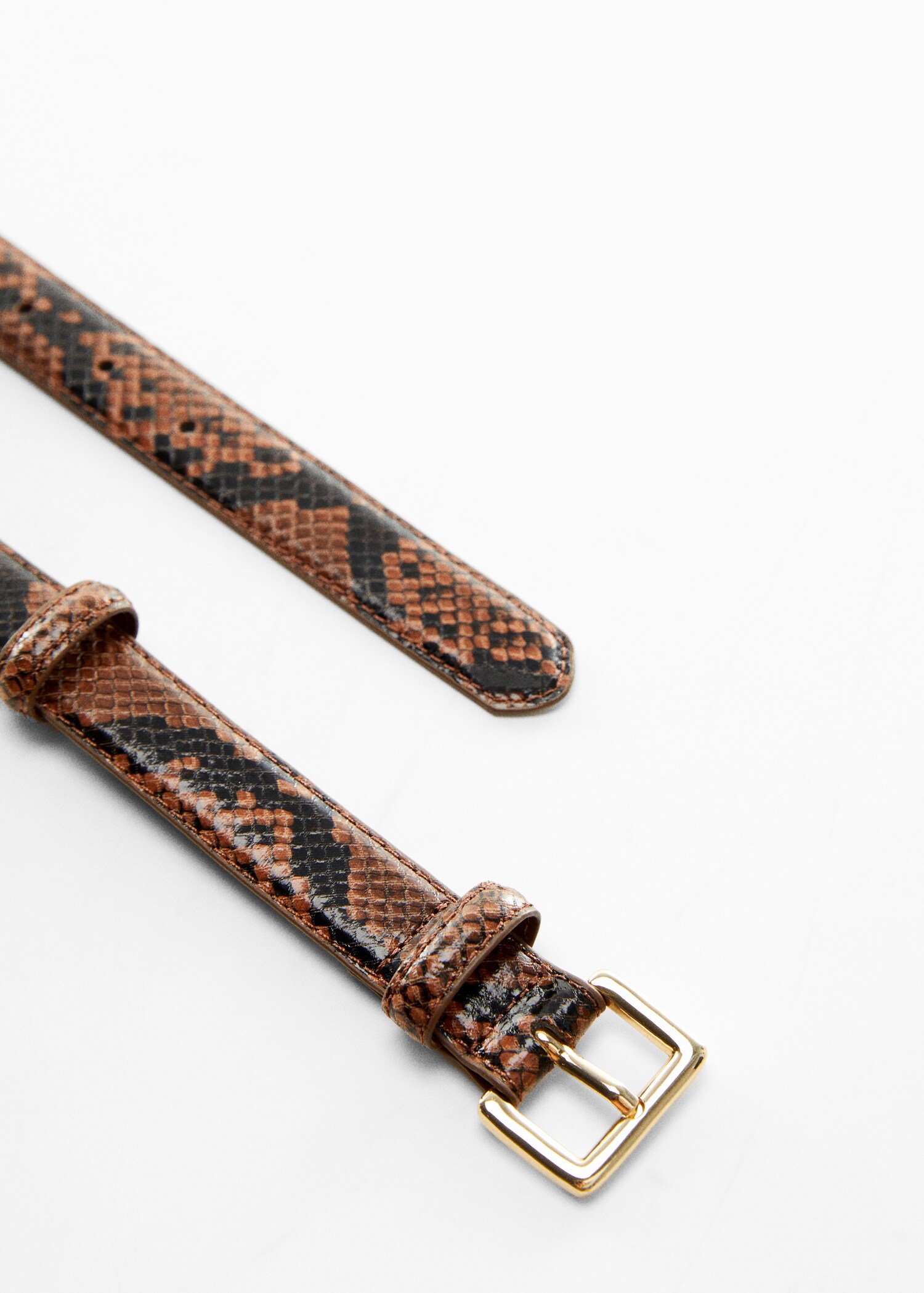 Snake-effect belt - Medium plane