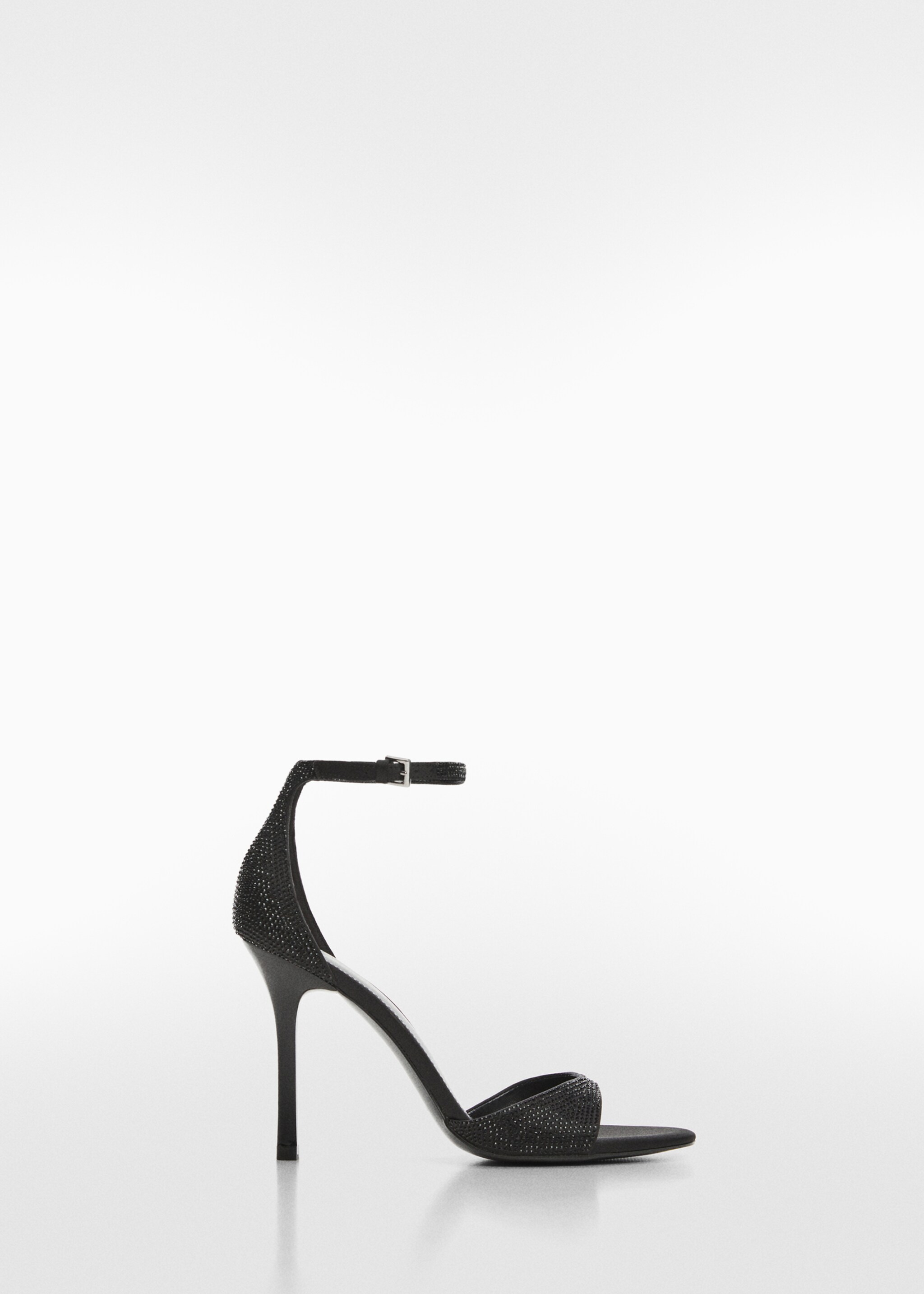 Heeled sandals with rhinestone detail - Article without model