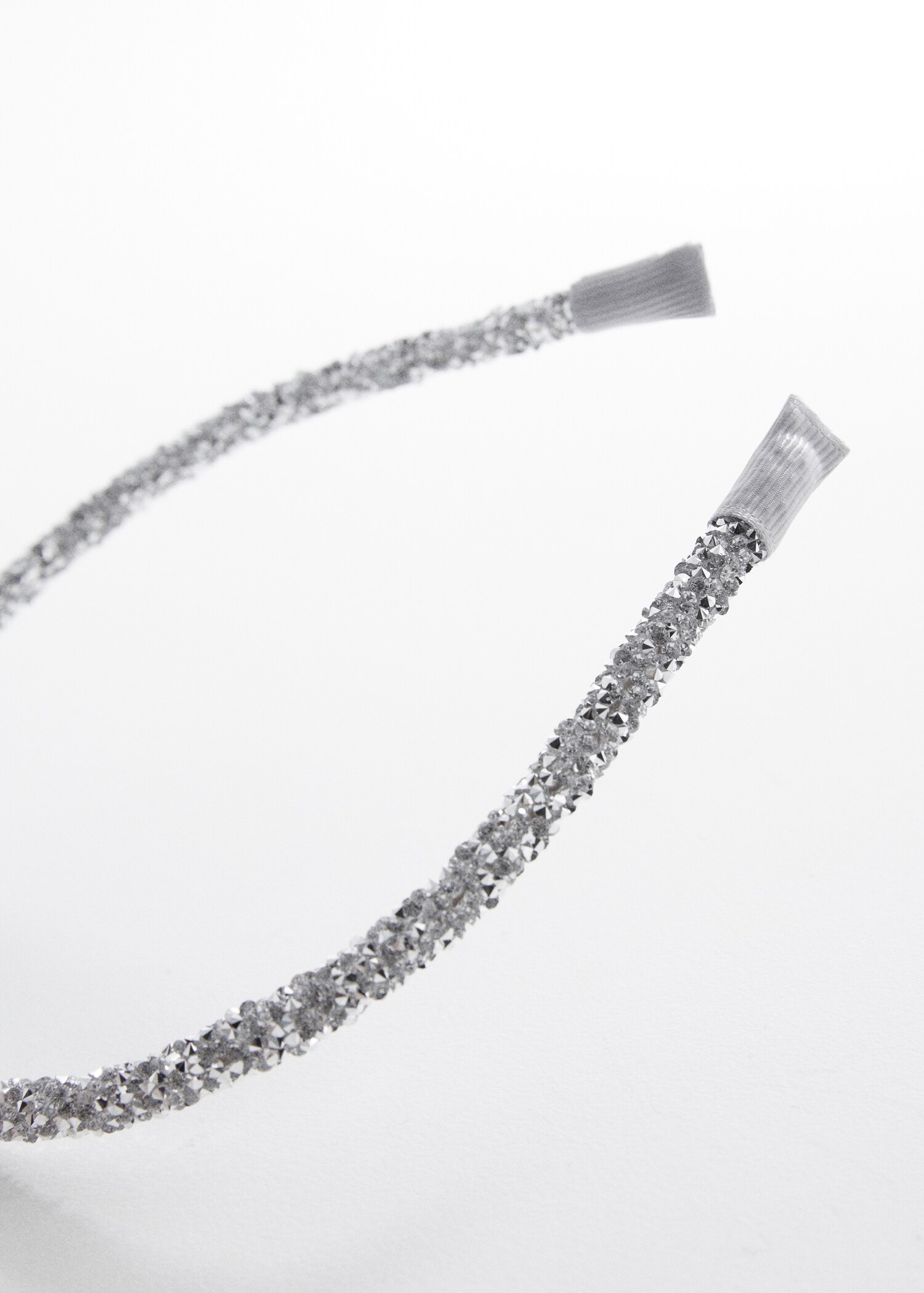 Faceted crystal hairband - Medium plane