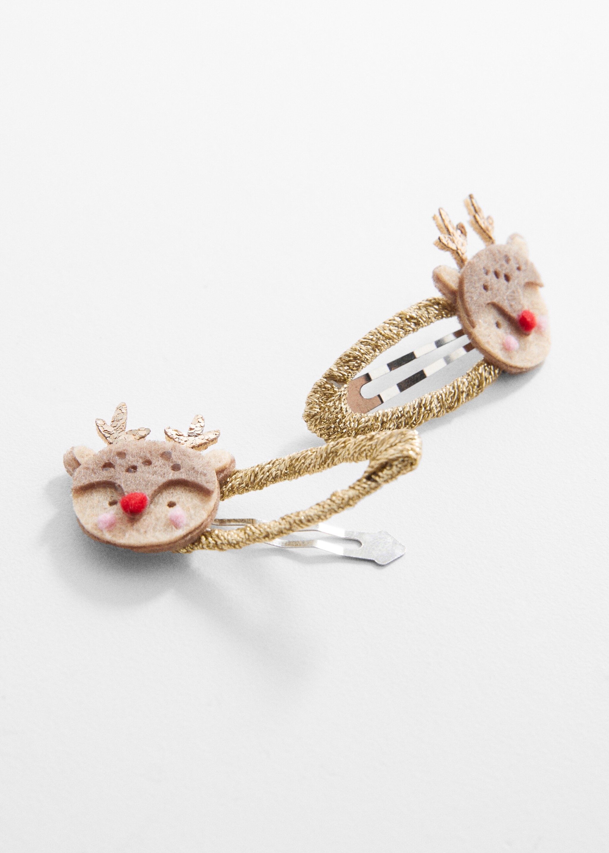 Hheadband and clips pack - Details of the article 1, Gold. Ref: 67040304-00.