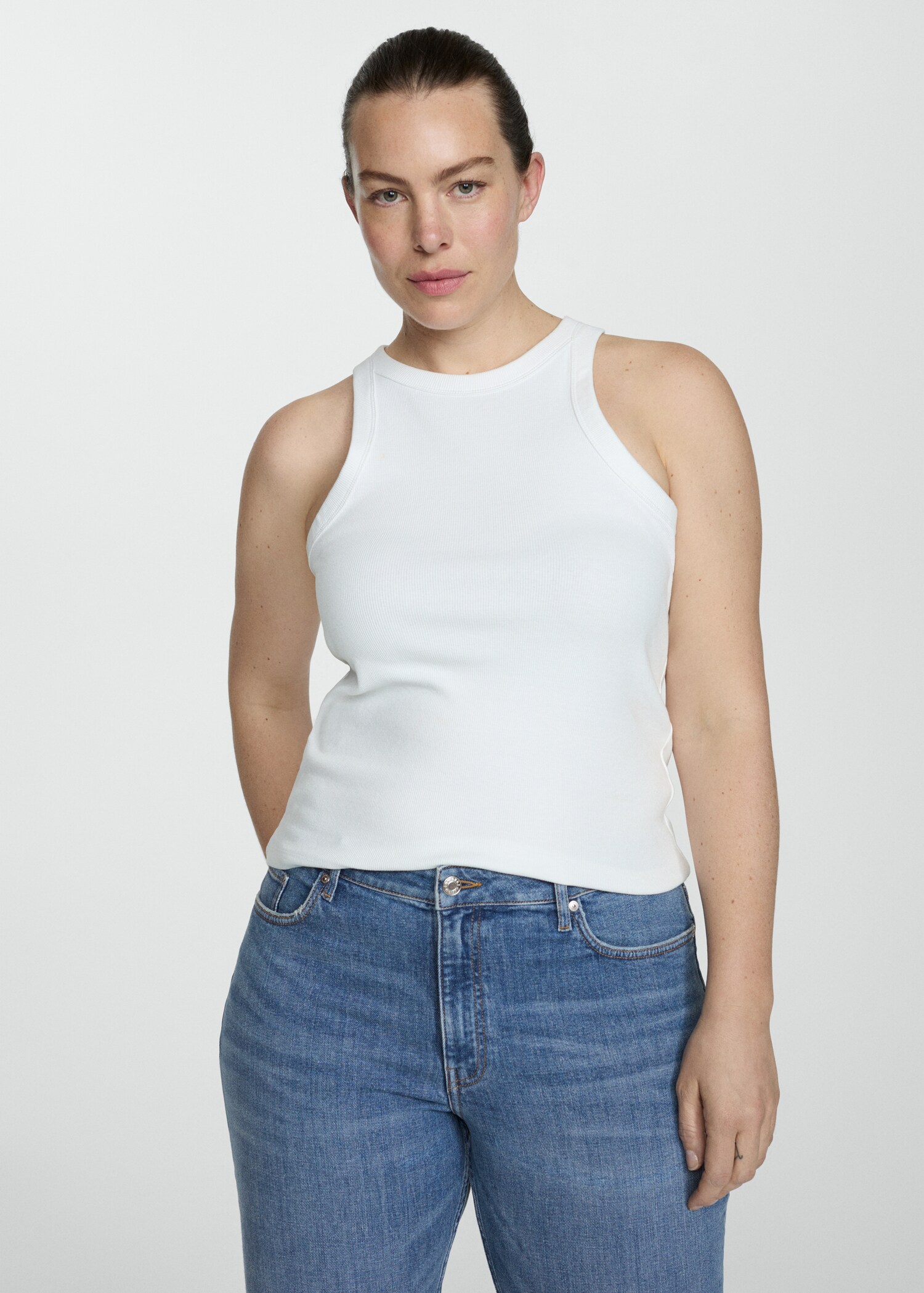 Medium-rise flared jeans - Details of the article 5
