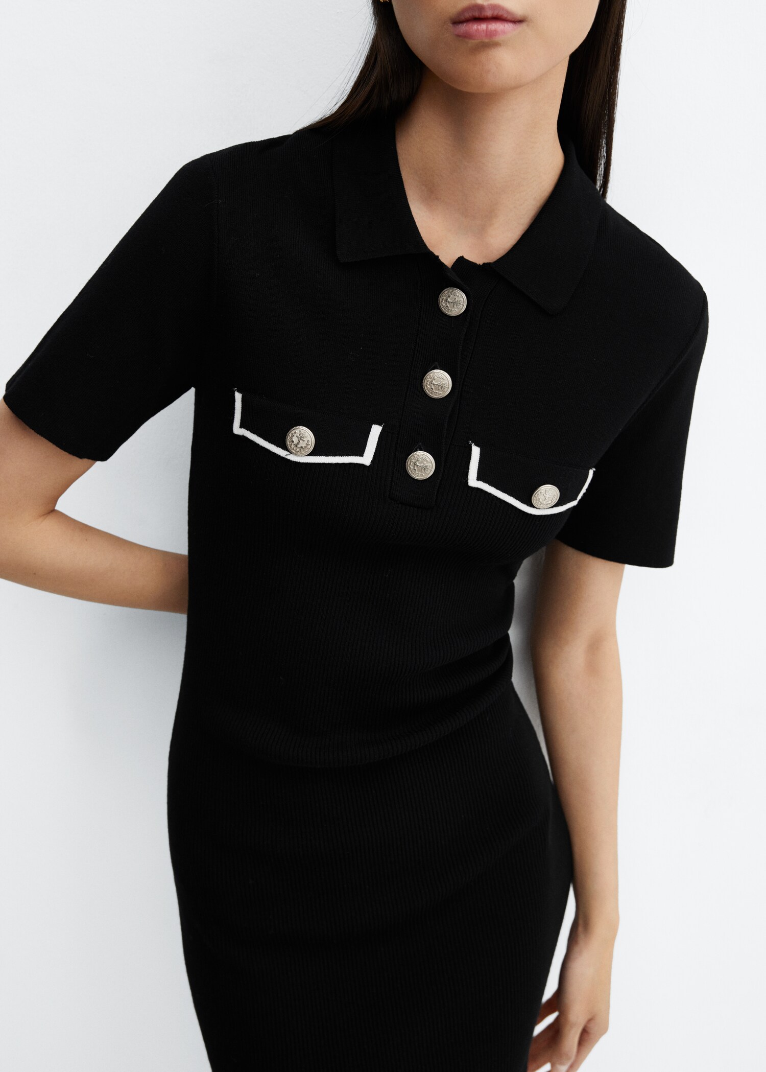 Vestito maglia collo polo - Dettaglio dell'articolo 6