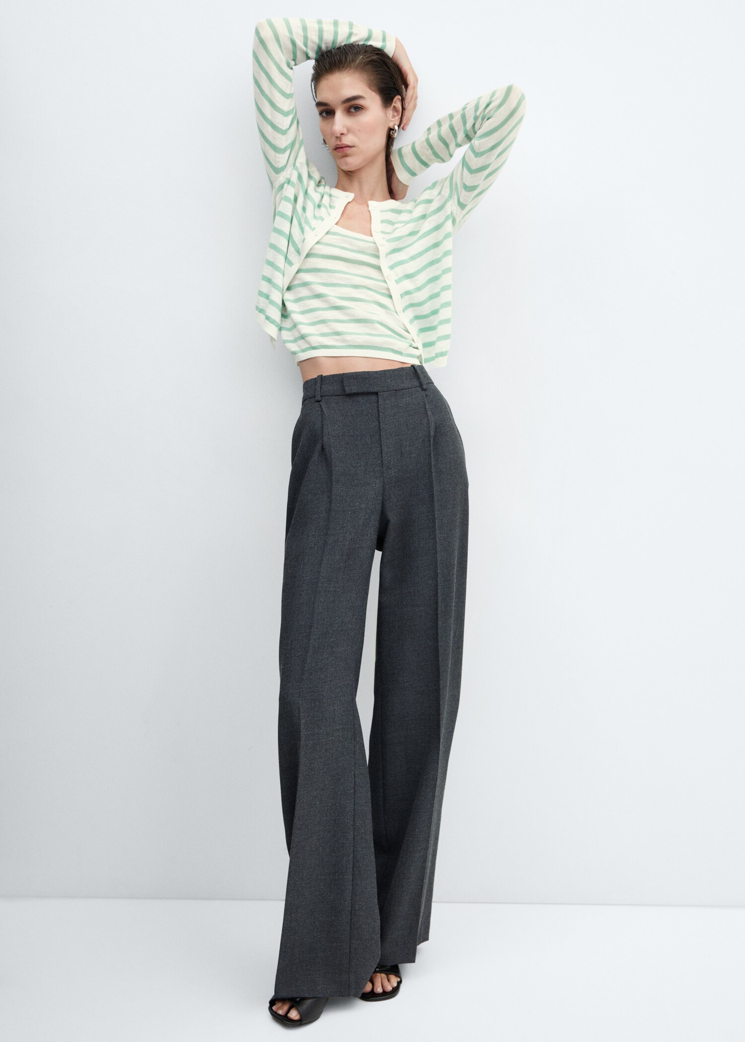 Striped knit top - Details of the article 2