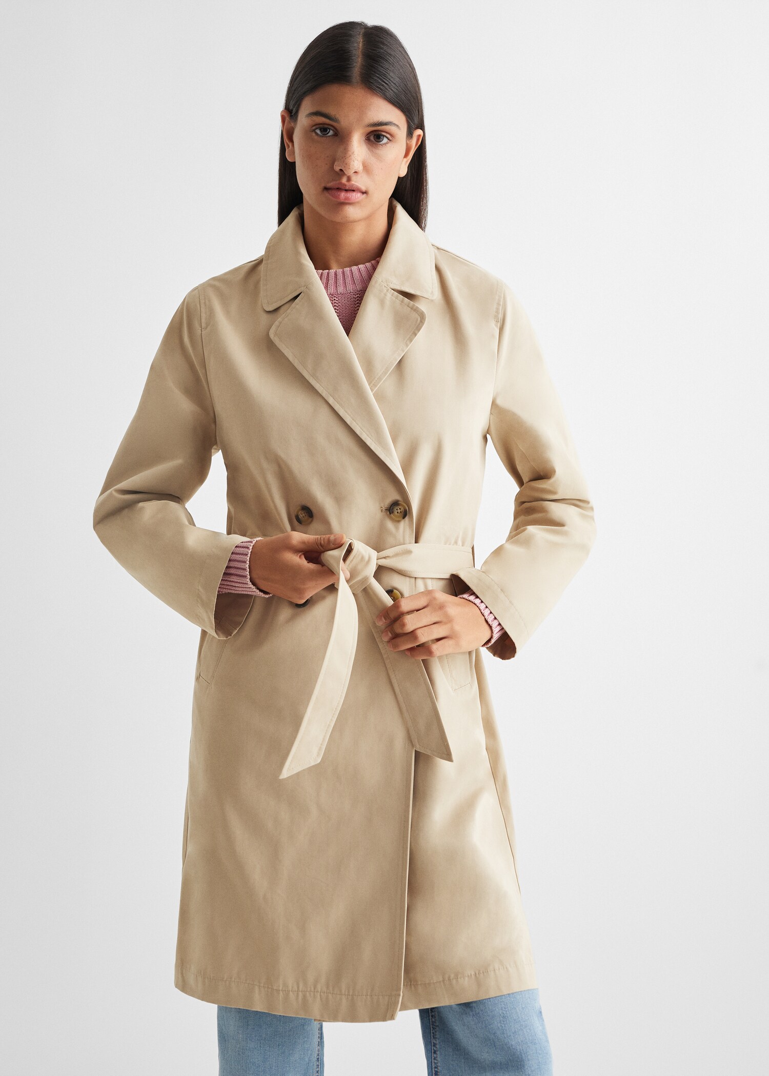 Classic trench coat with belt - Medium plane