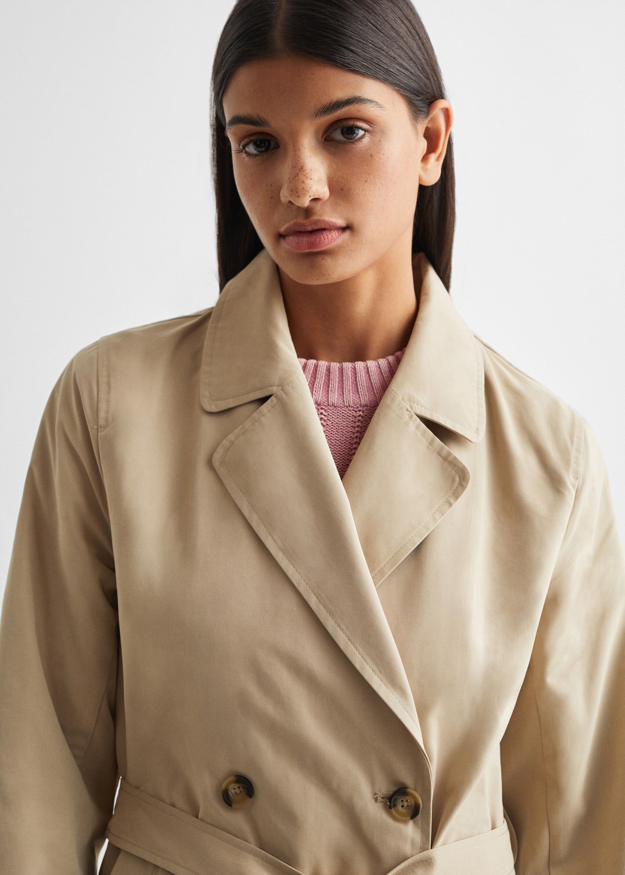 Klassieke trenchcoat met ceintuur - Detail van het artikel 1