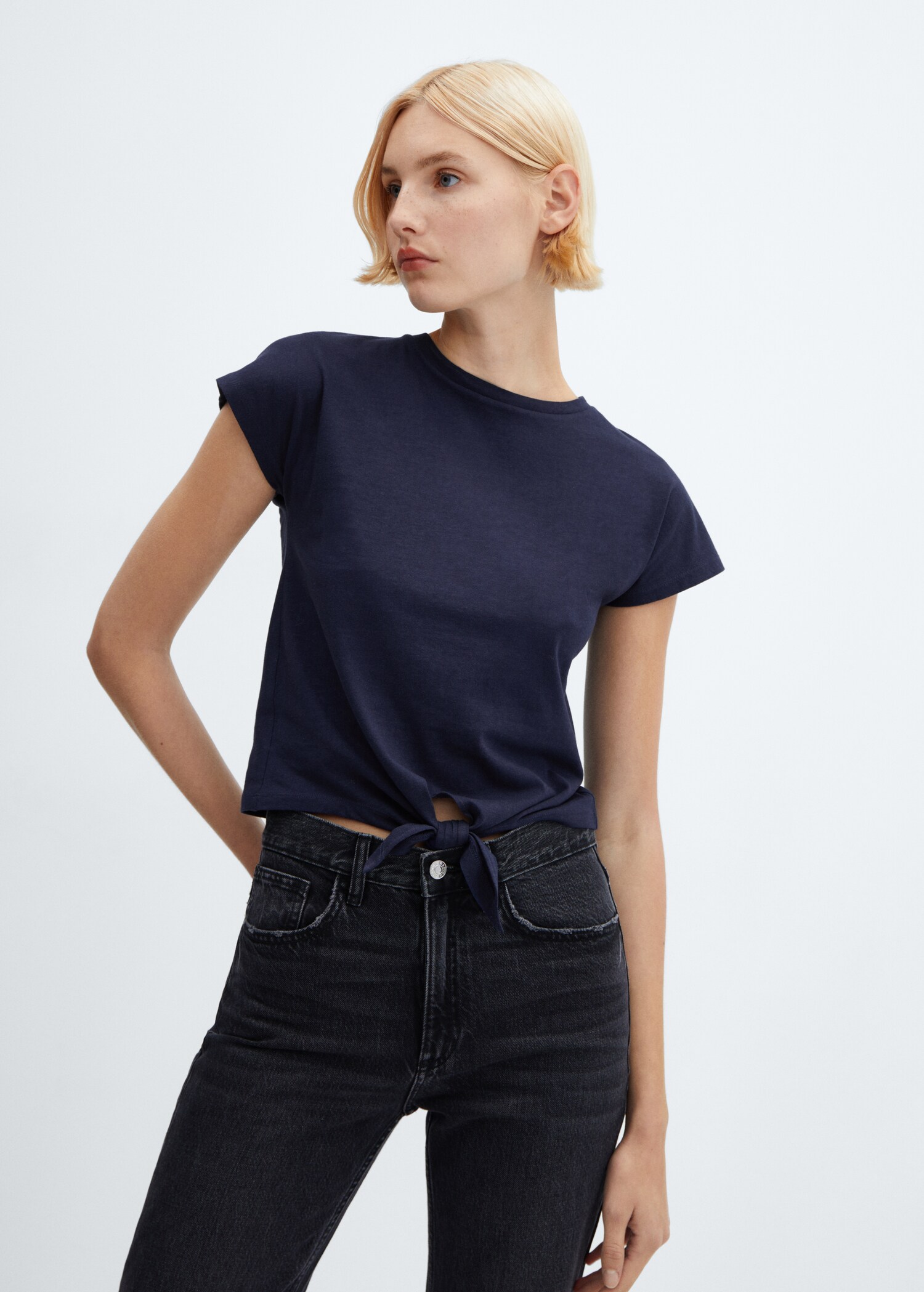 Knot cotton t-shirt - Medium plane