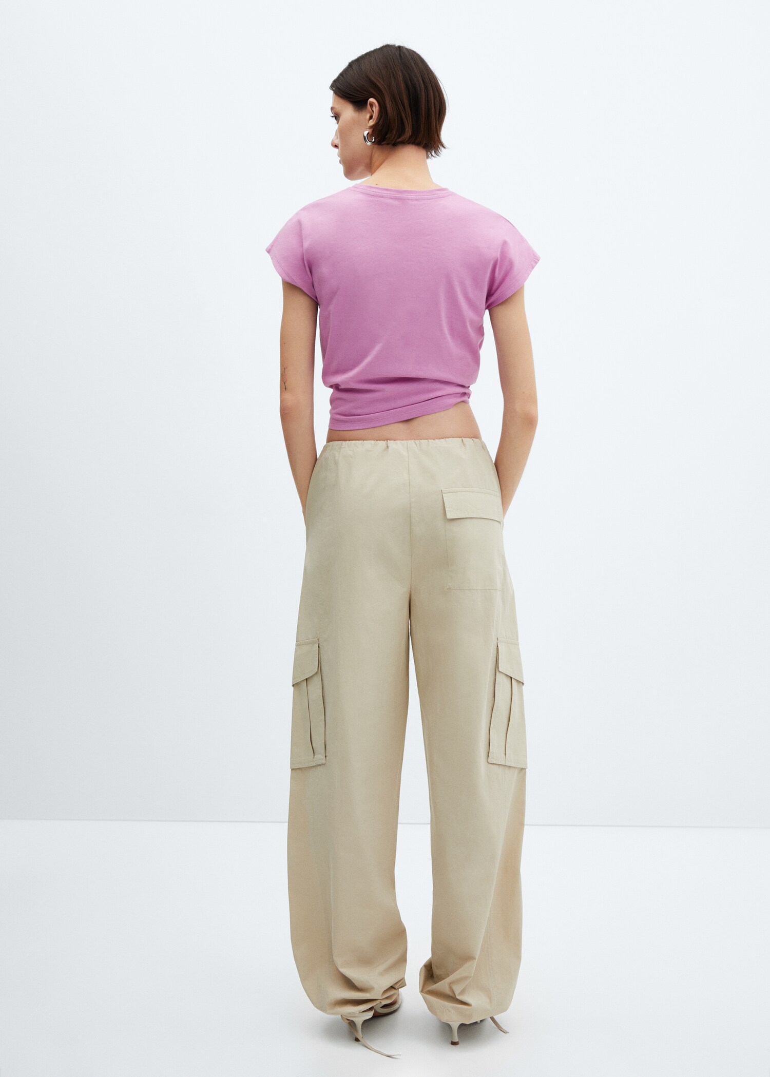 Knot cotton t-shirt - Reverse of the article