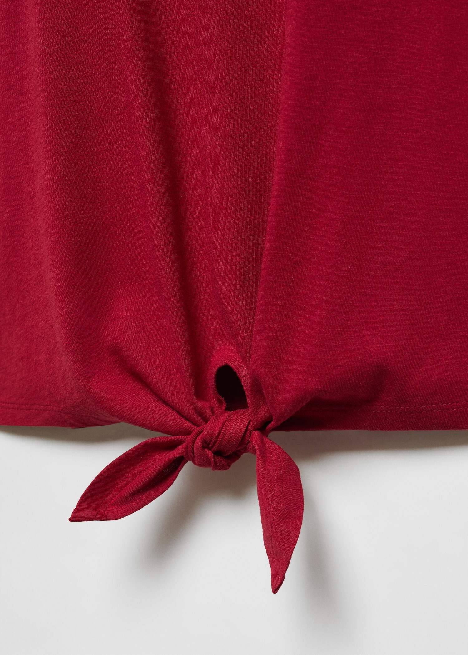 Knot cotton t-shirt - Details of the article 8