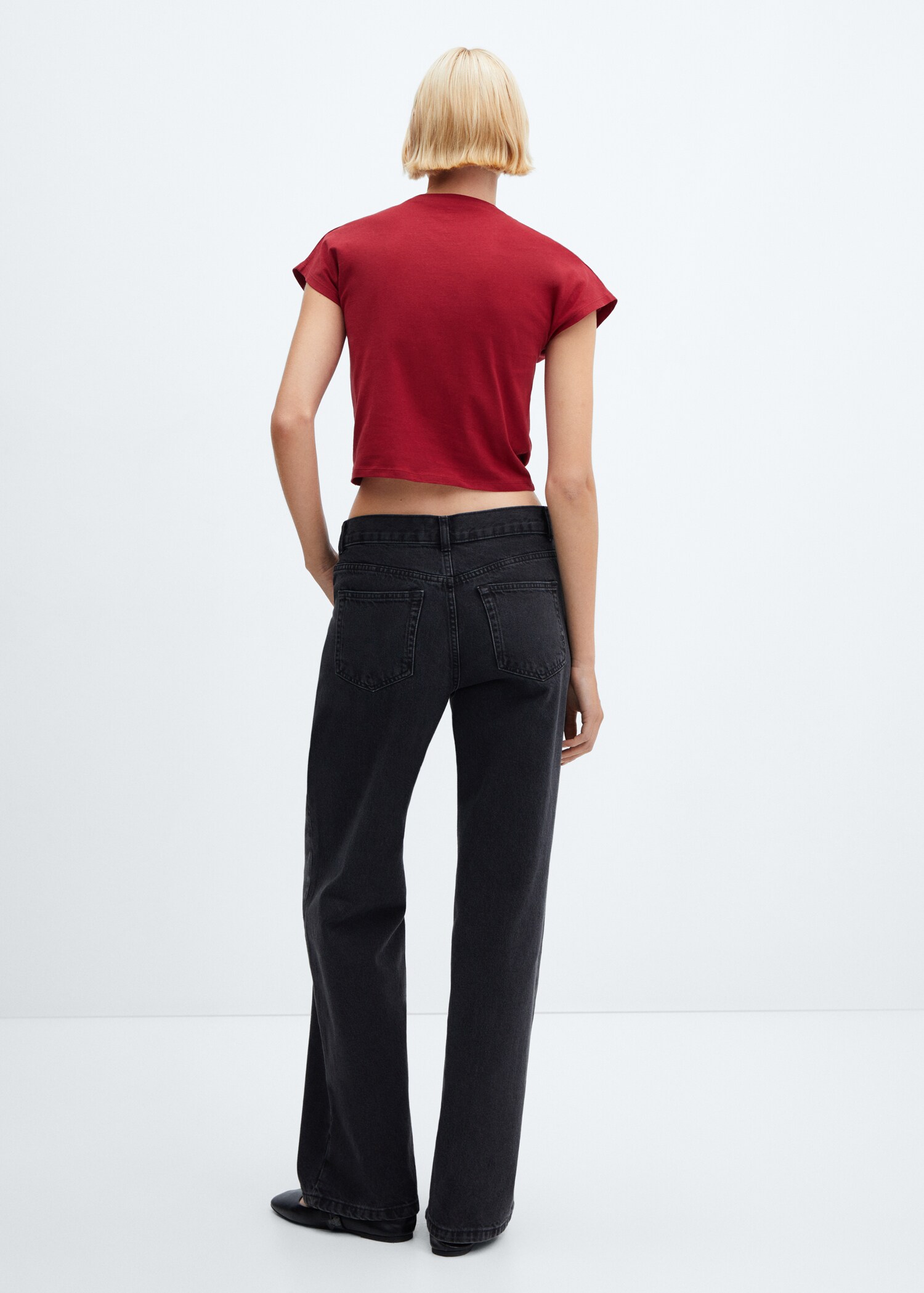 Knot cotton t-shirt - Reverse of the article