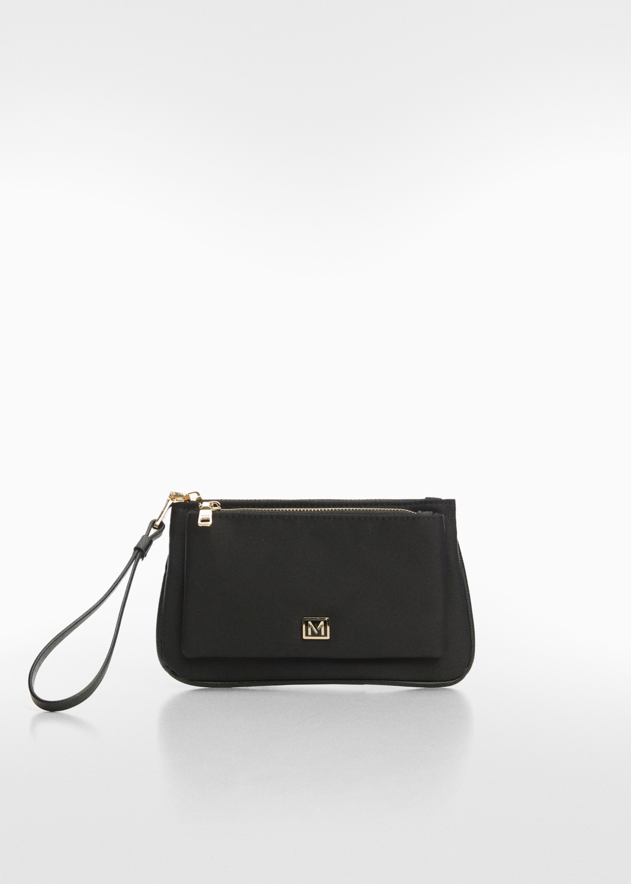 Double compartment wallet - Article without model, Black. Ref: 67040430-00.