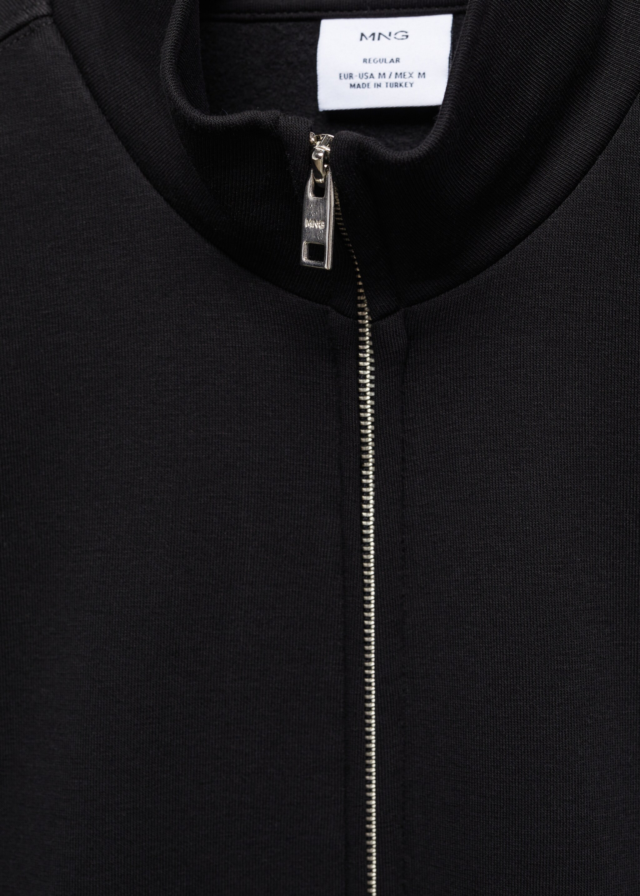 Baumwoll-Sweatshirt mit Reißverschluss - Detail des Artikels 8