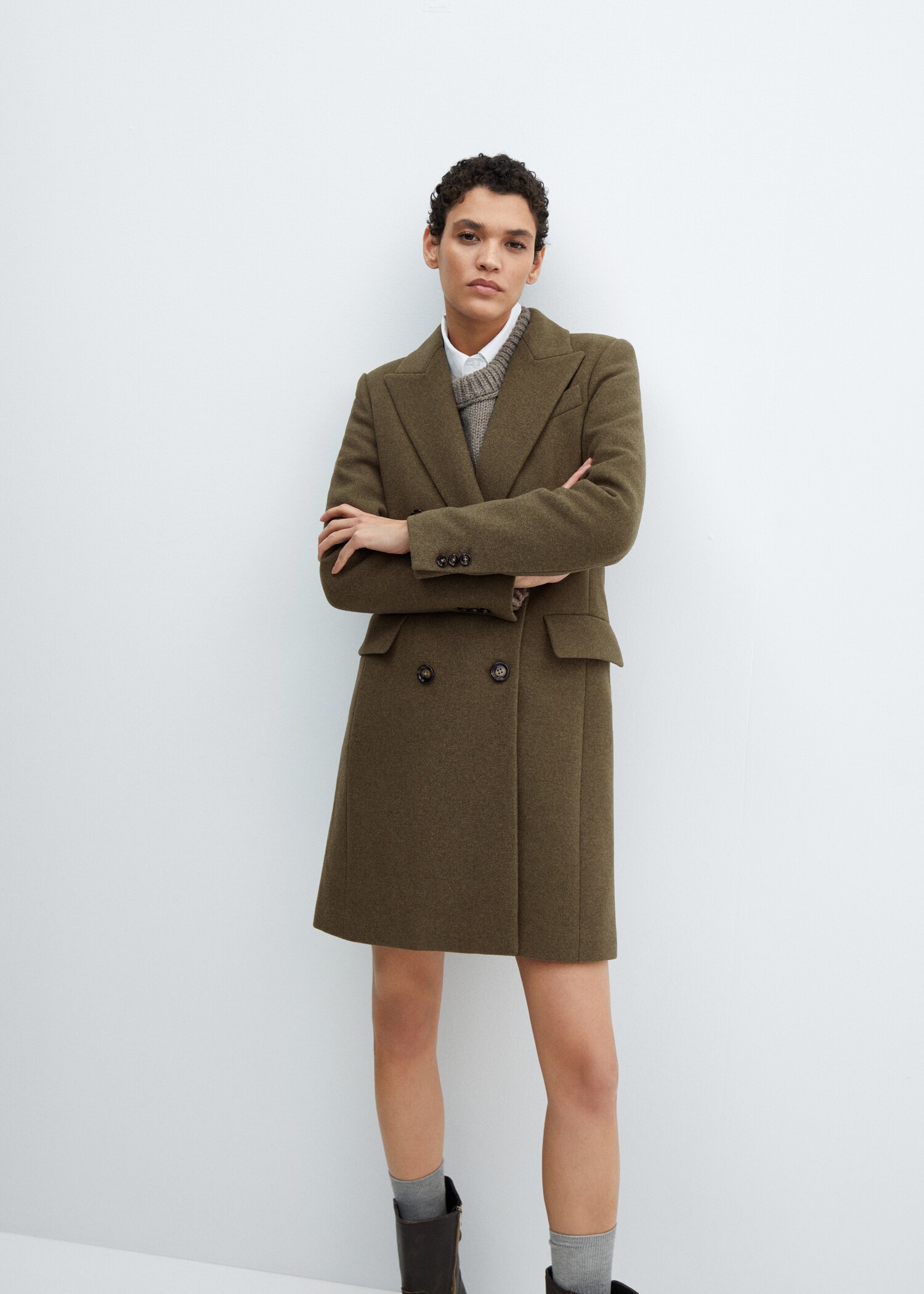 Manteau en laine à double boutonnage - Détail de l'article 2