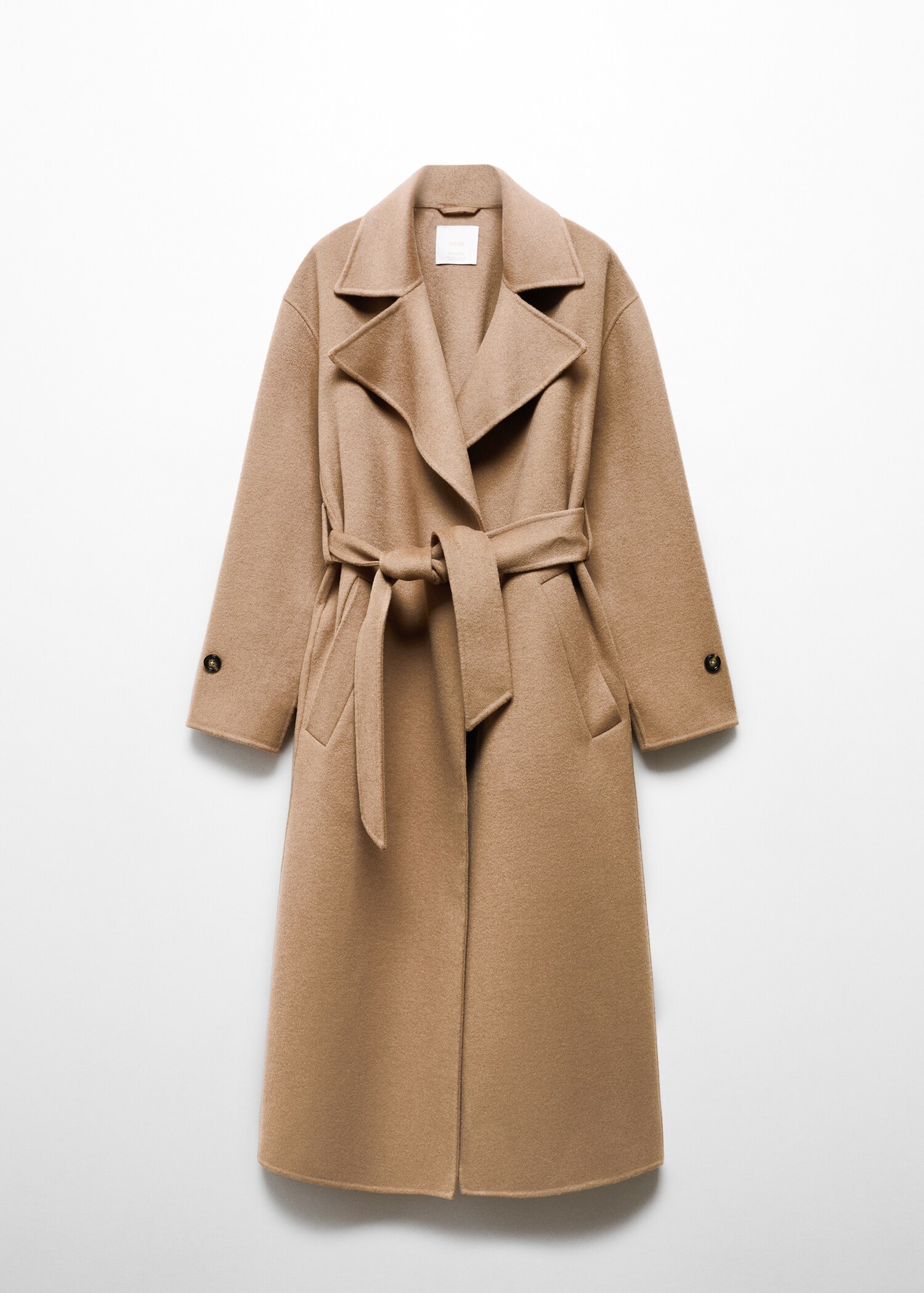 Woollen coat with belt - Article without model