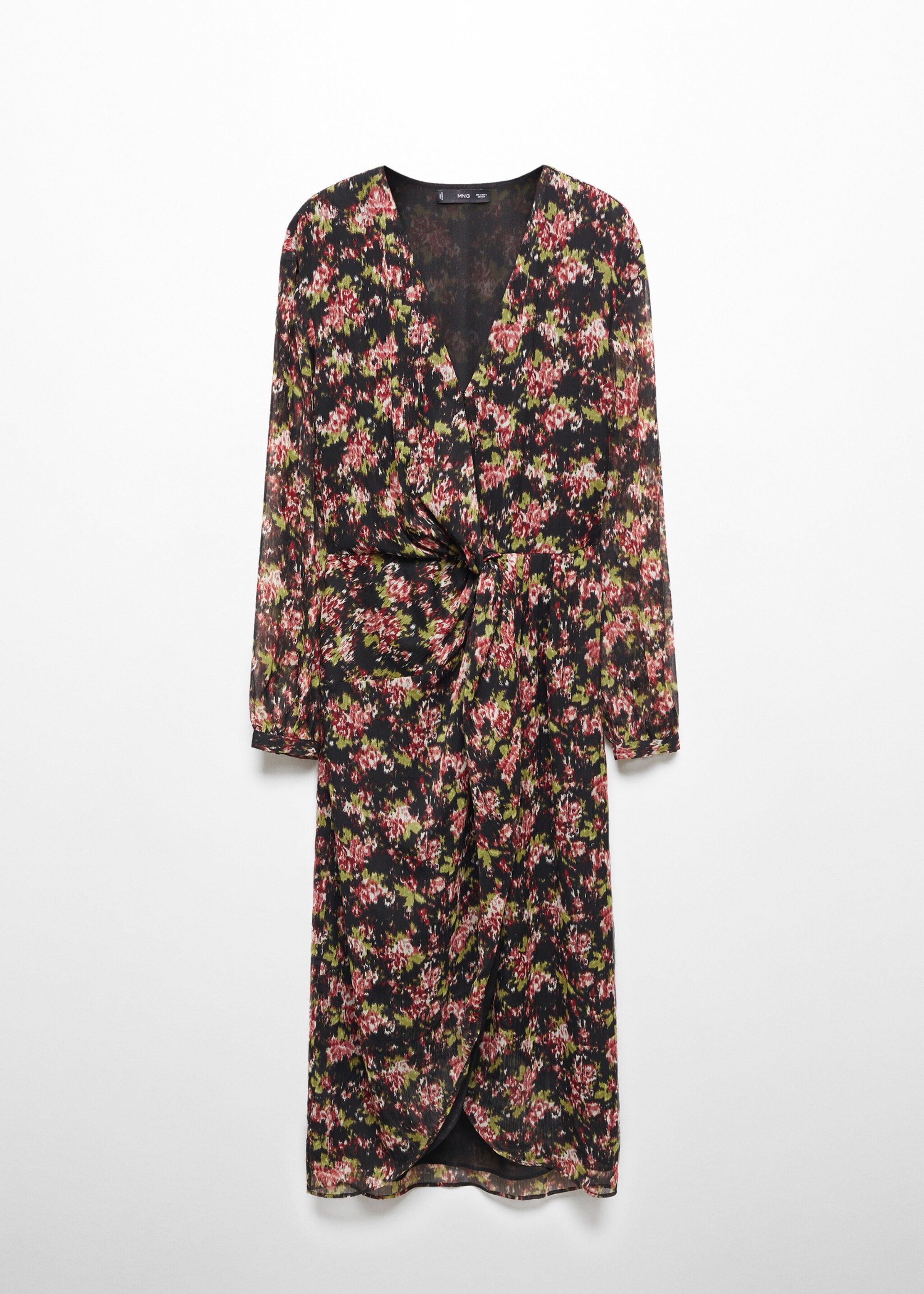 Vestido estampado nudo - Artículo sin modelo, Negro. Ref: 67040462-00.