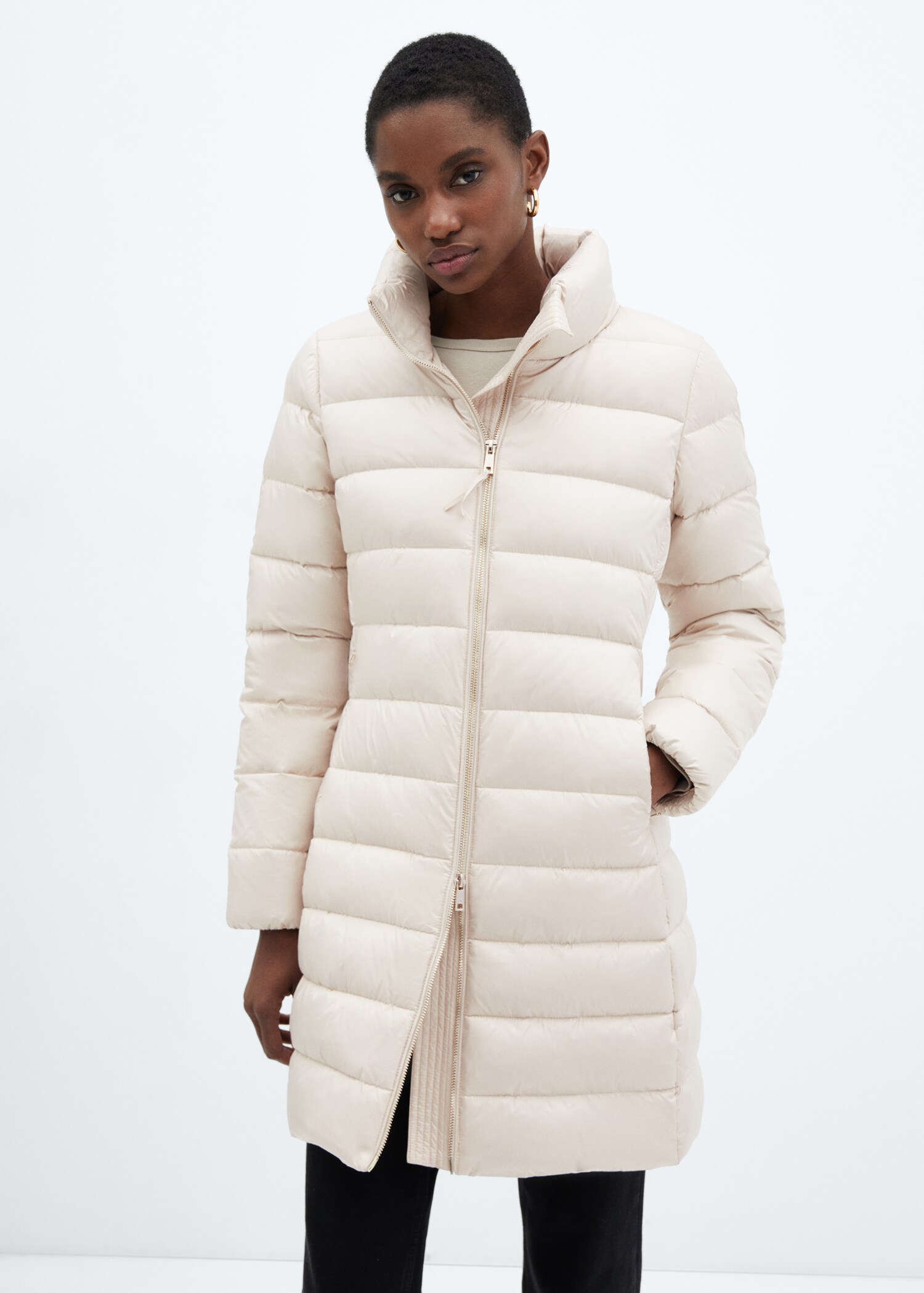Anorak impermeable plumón - Plano medio
