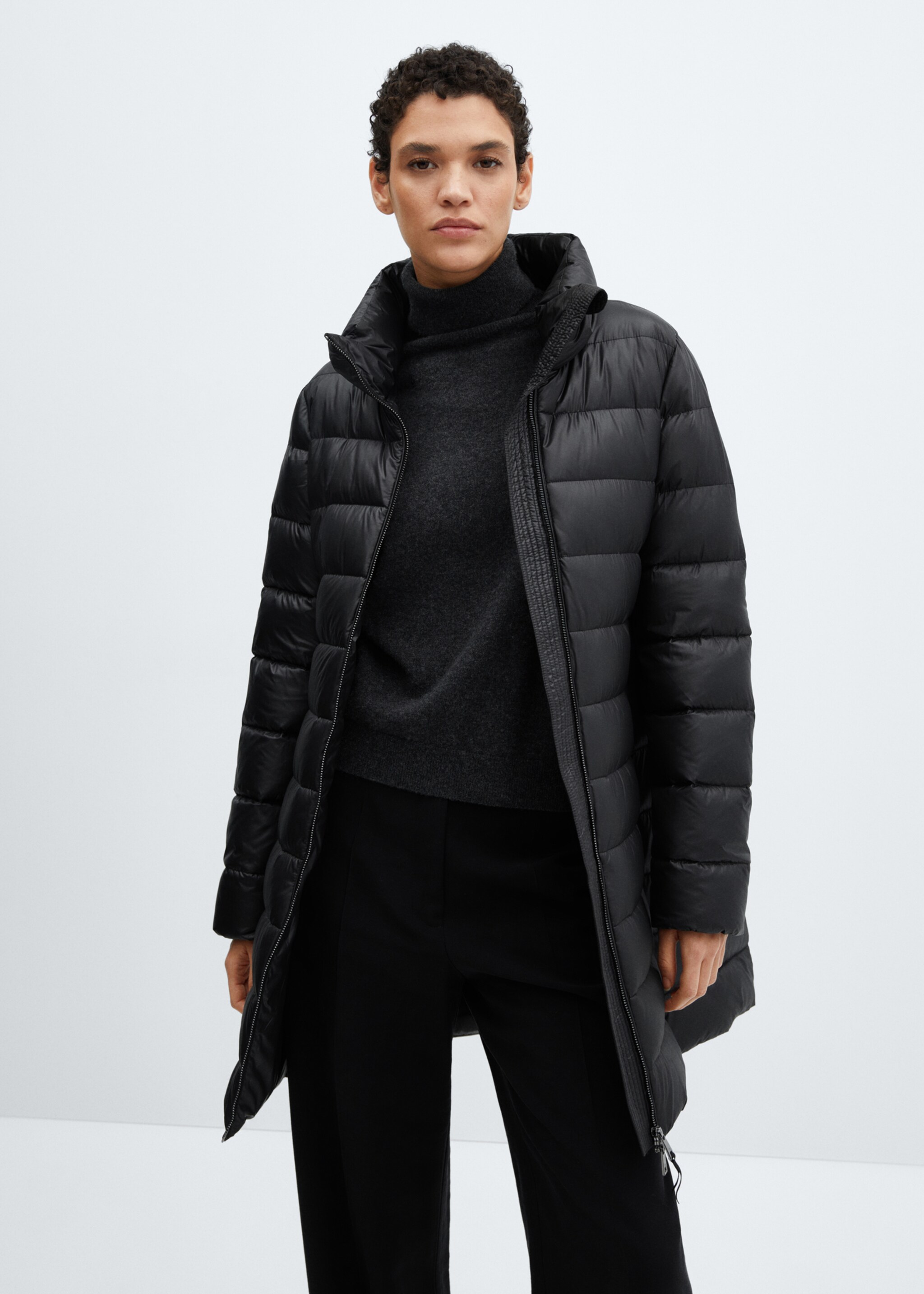 Anorak imperméable duvet - Plan moyen