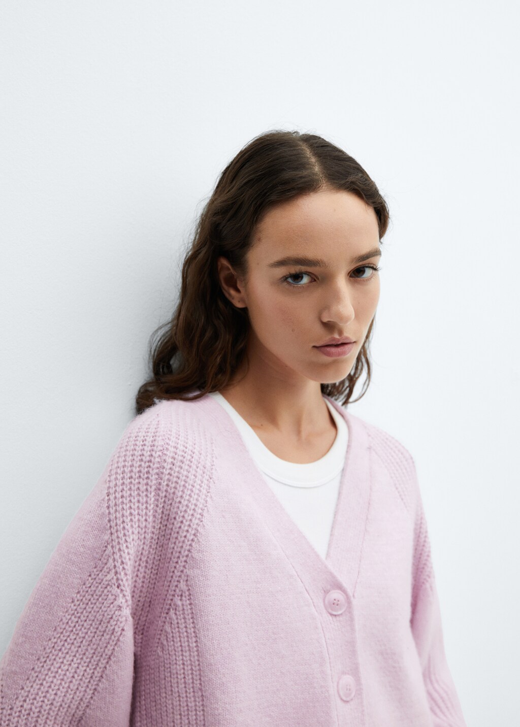 売れ筋商品|||マッデンガール ニット&セーター アウター レディース Juniors' Surplice-Neck Lace-Sleeve Sweater Icy Pink Alese Ruffle Sleeveless Shirt – Gorsuch