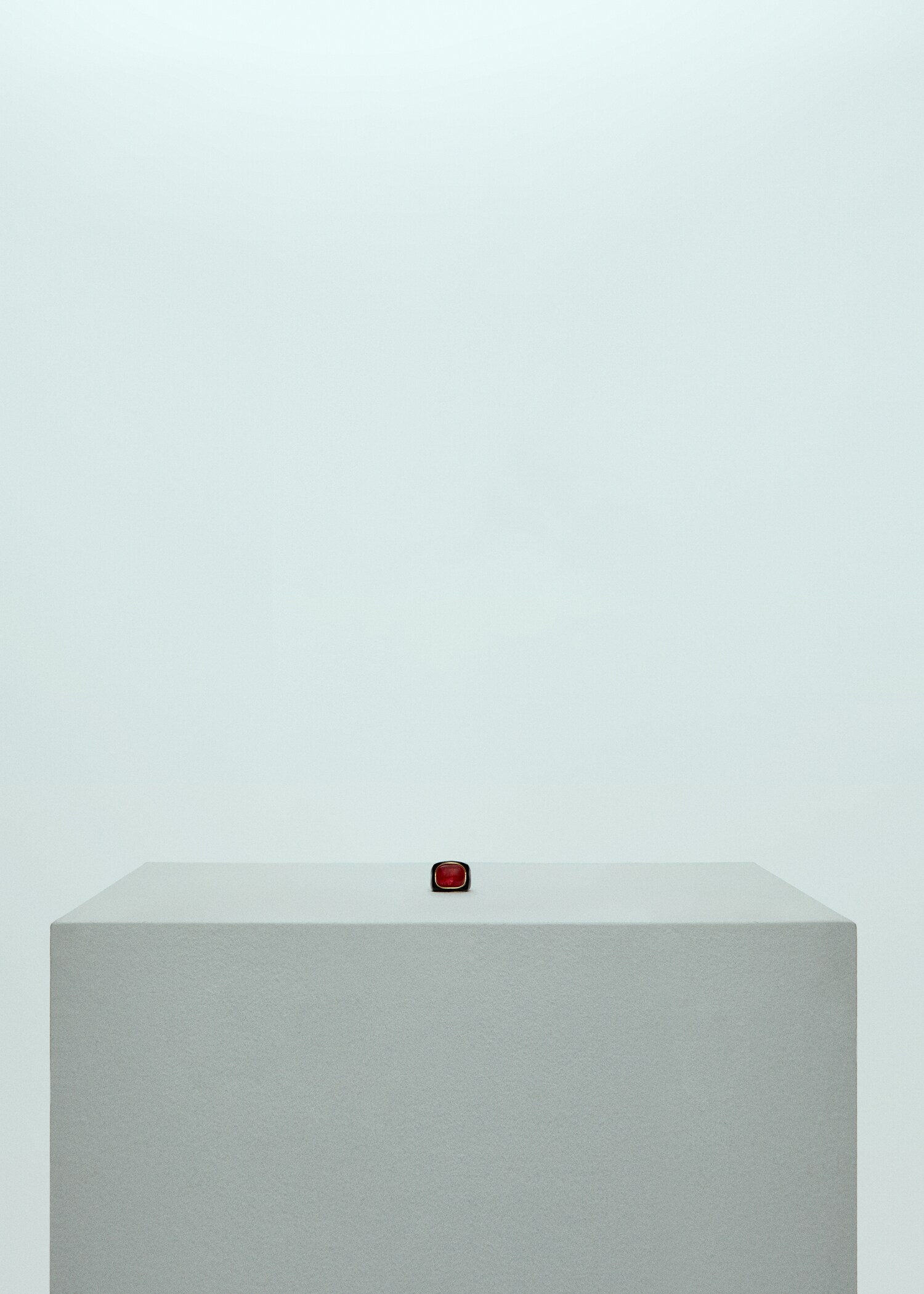 Maxi-ring with quartz detail - Medium plane